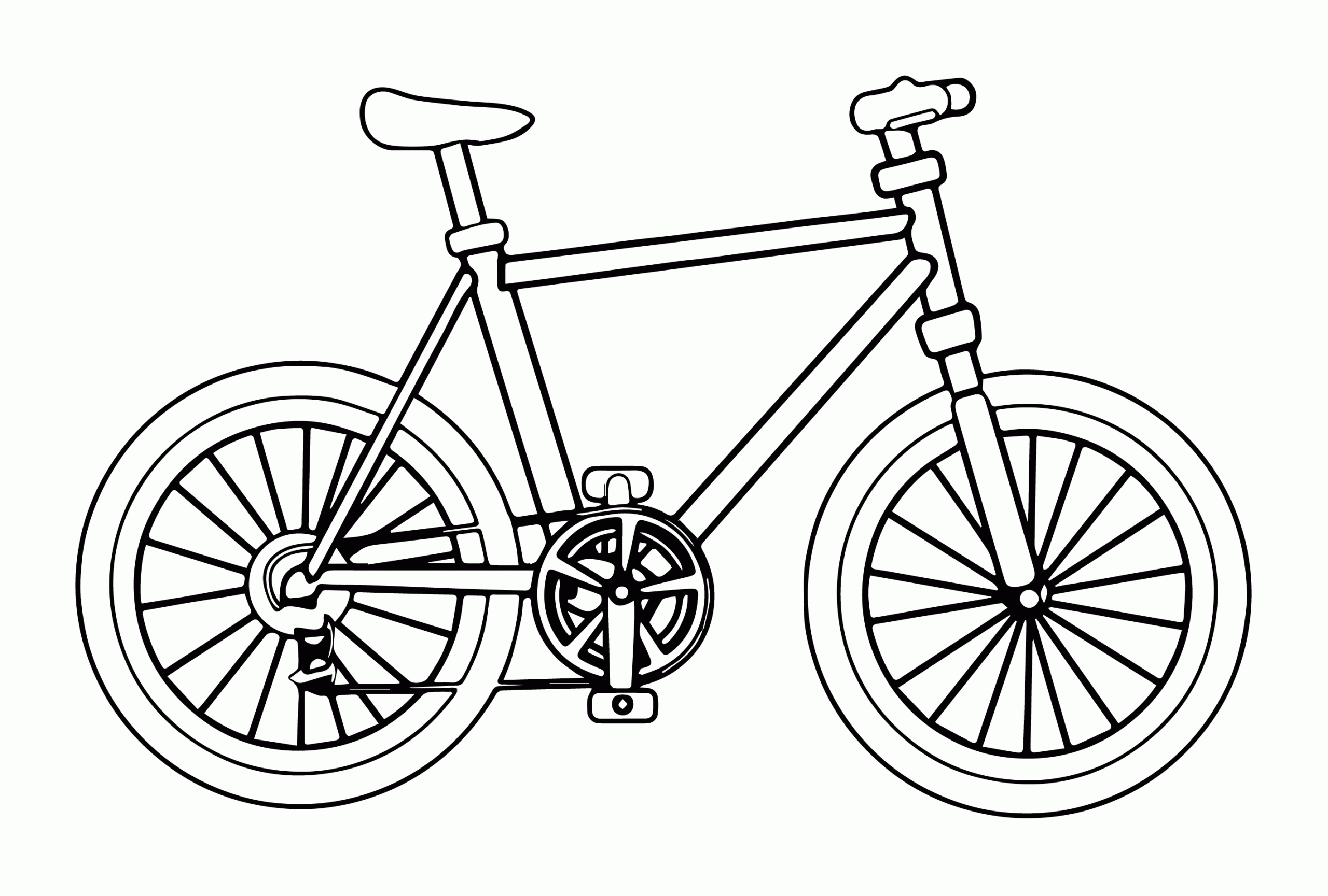 Bike Coloring Page Coloring Home