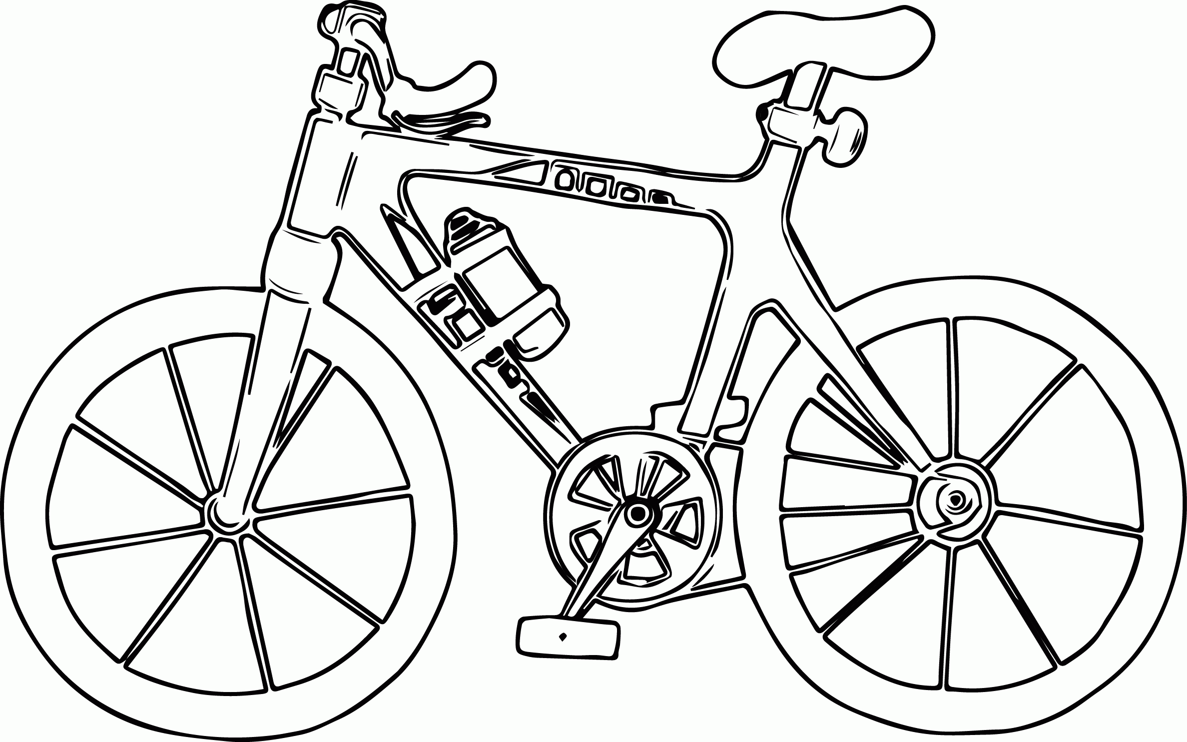 Printable Bike Color Pages