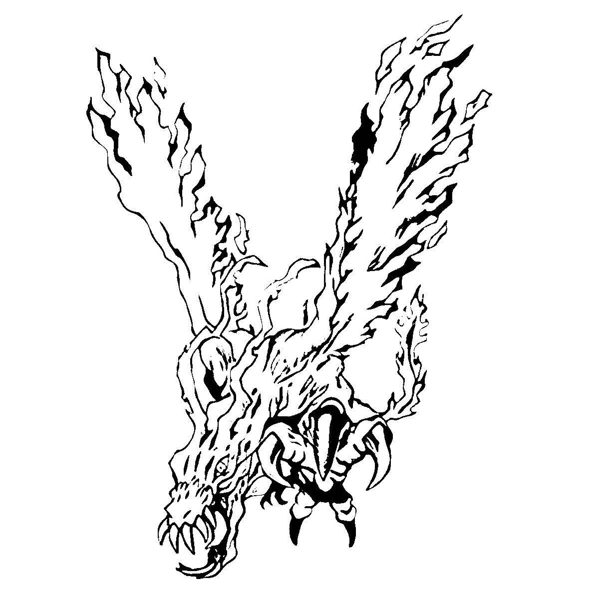 Birdramon Coloring Page Print IdeaShortcut