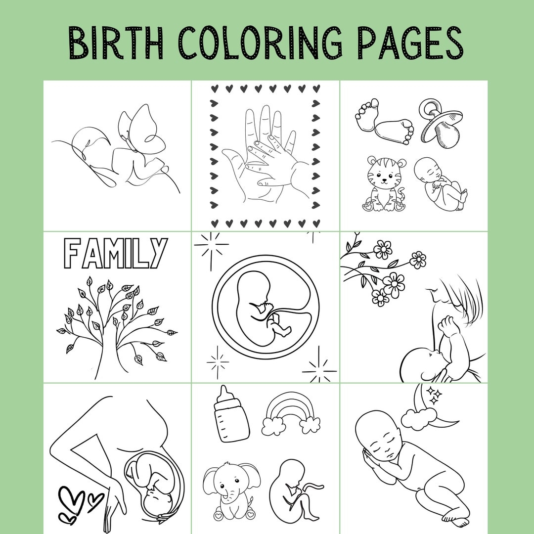 Birthing Coloring Pages Printable
