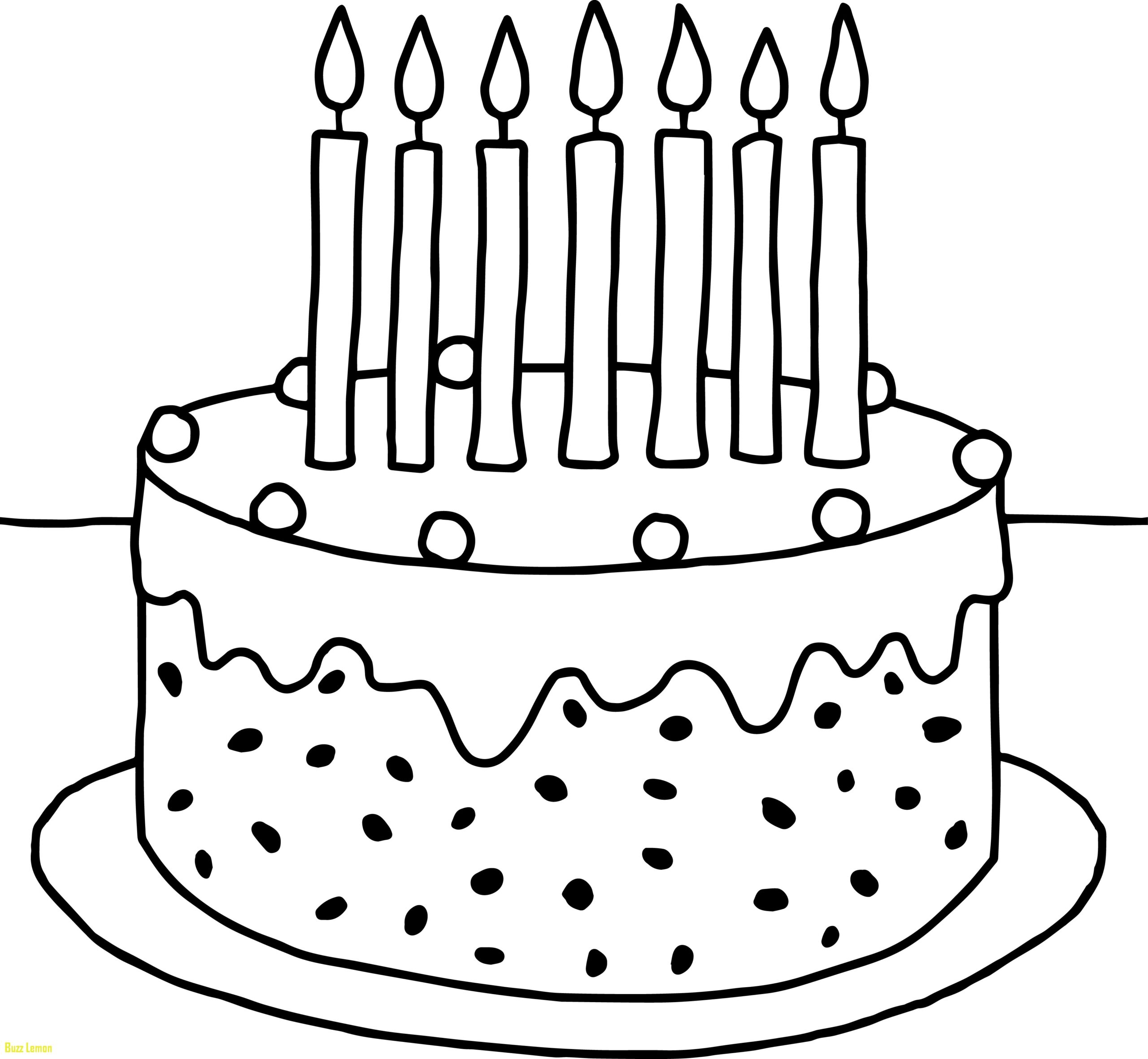 Birthday Cake Coloring Pages Preschool At GetDrawings Free Download