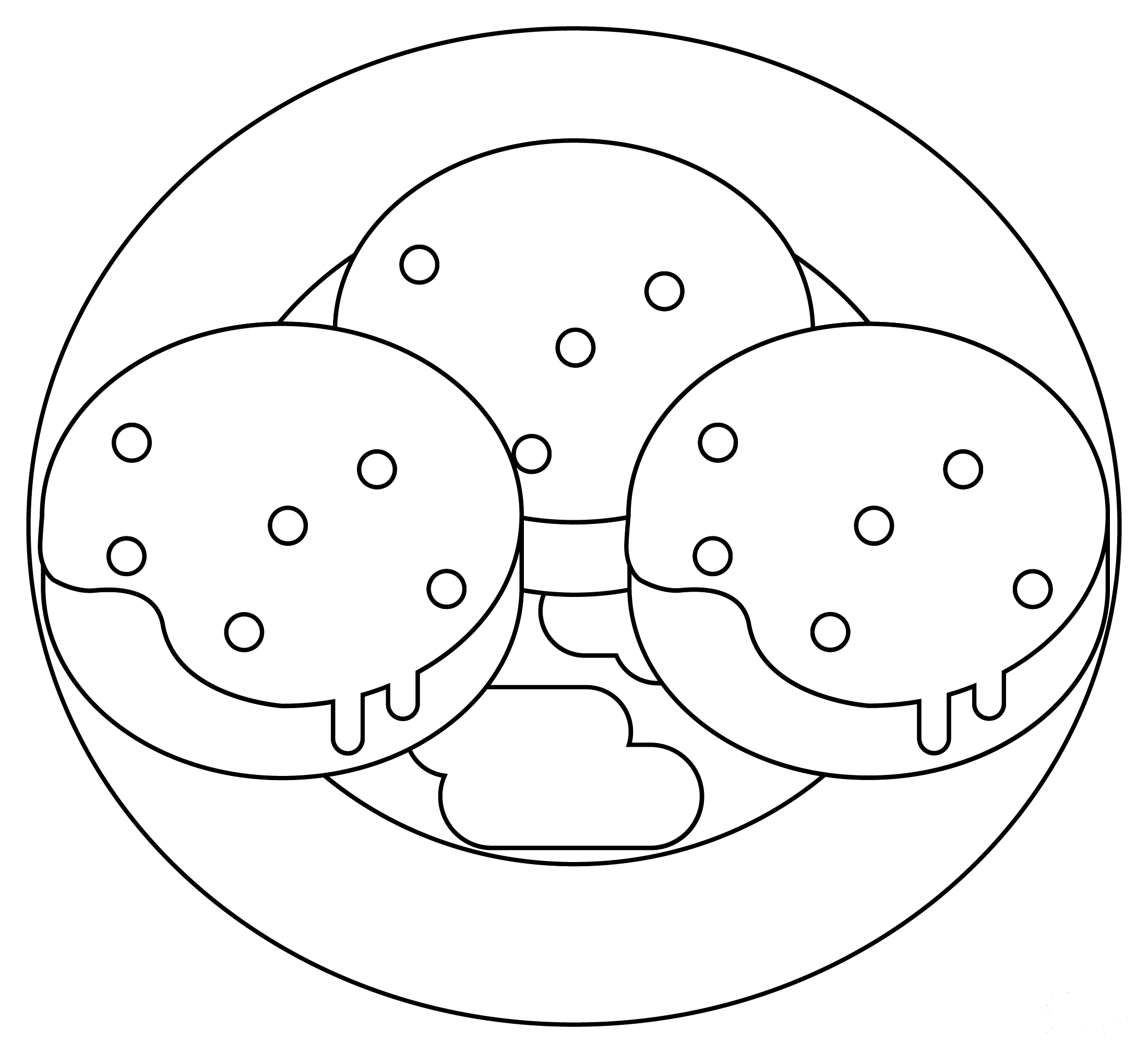 Biscuit Coloring Page Printable Free