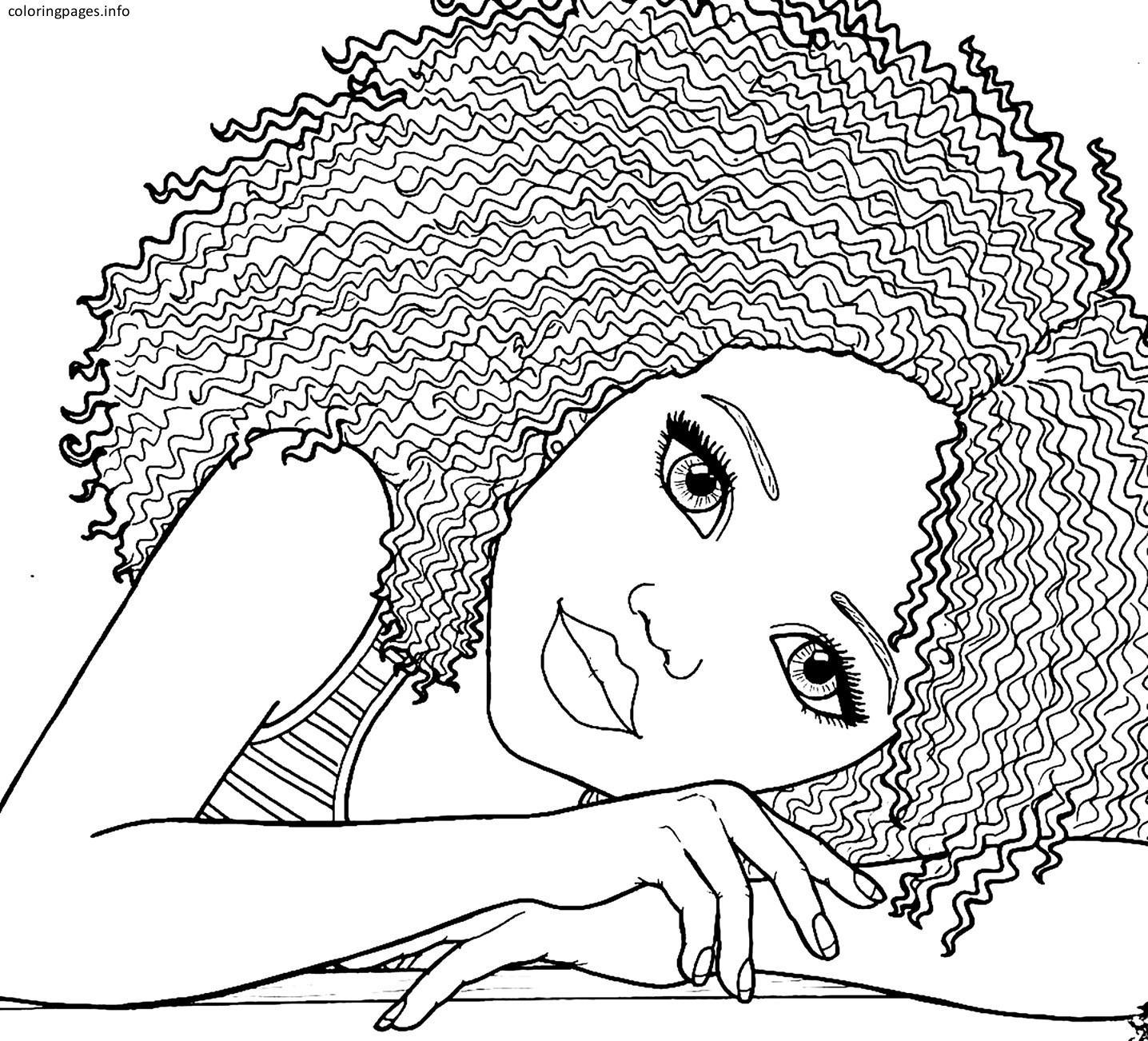 Printable Black Girl Coloring Pages