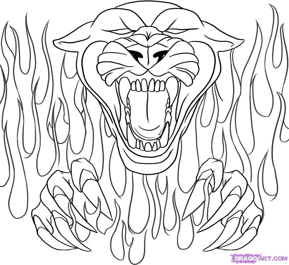 Black Panther Printable Coloring Pages
