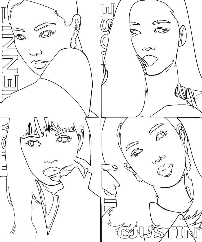 Blackpink Coloring Pages Printable