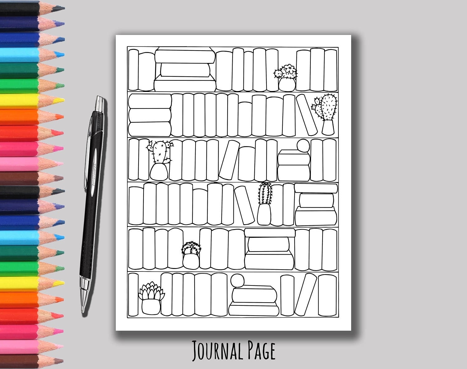 Blank Bookshelf Printable Printable Coloring Pages