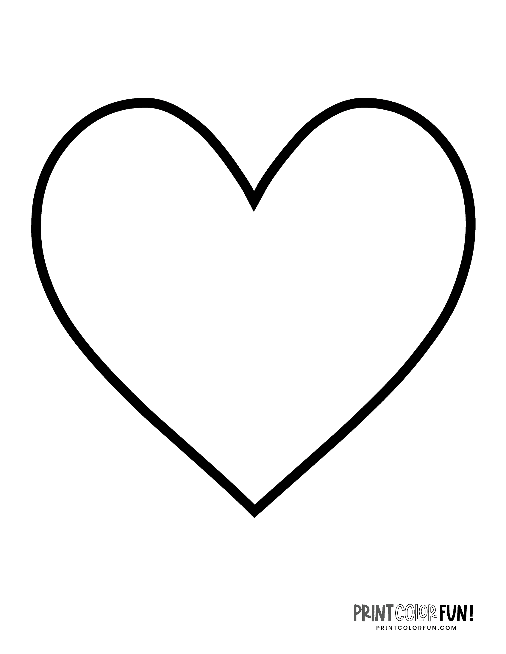 Heart Printable Coloring Pages