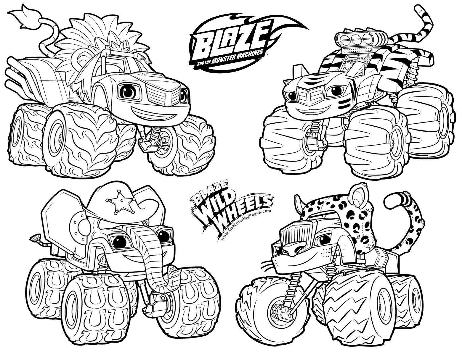 Free Printable Coloring Pages Blaze