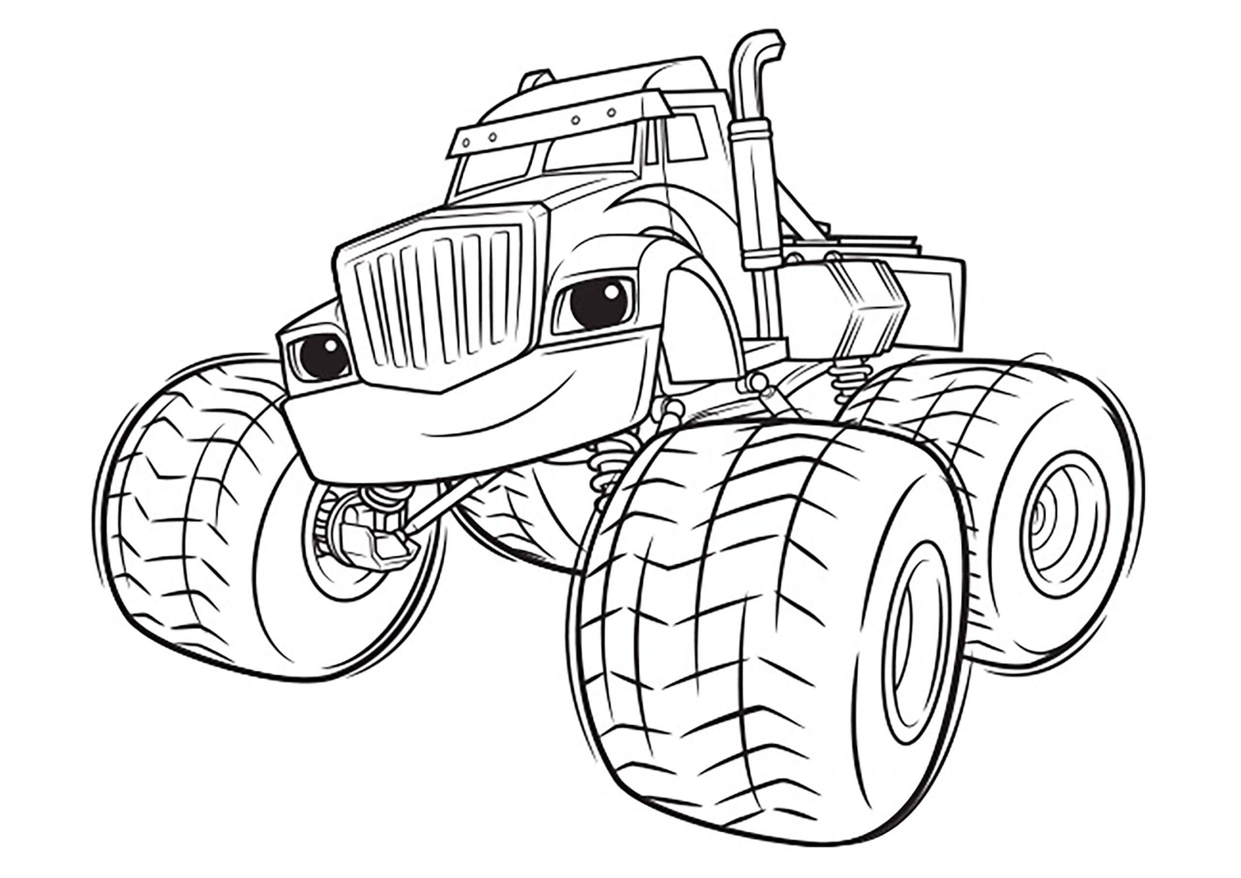 Blaze Printable Coloring Pages