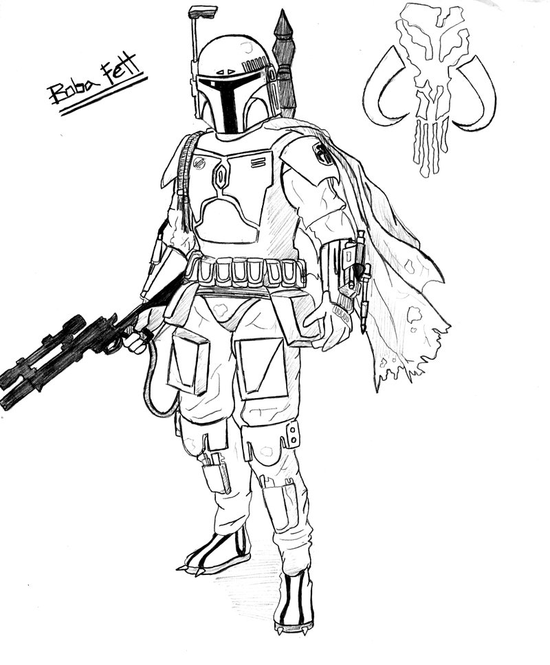 Boba Fett Coloring Pages
