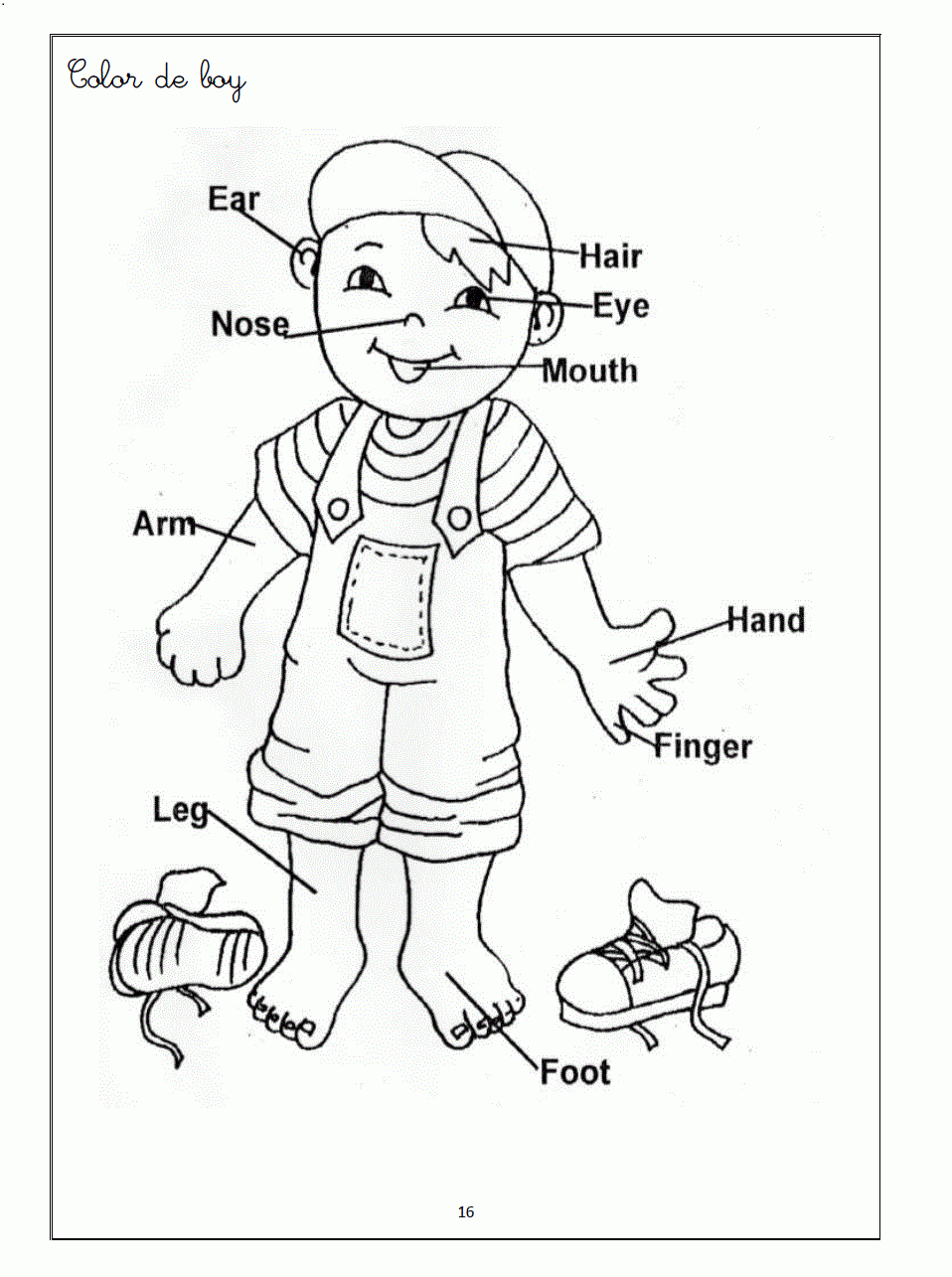 Body Parts Coloring Pages Printables High Quality Coloring Pages Coloring Home