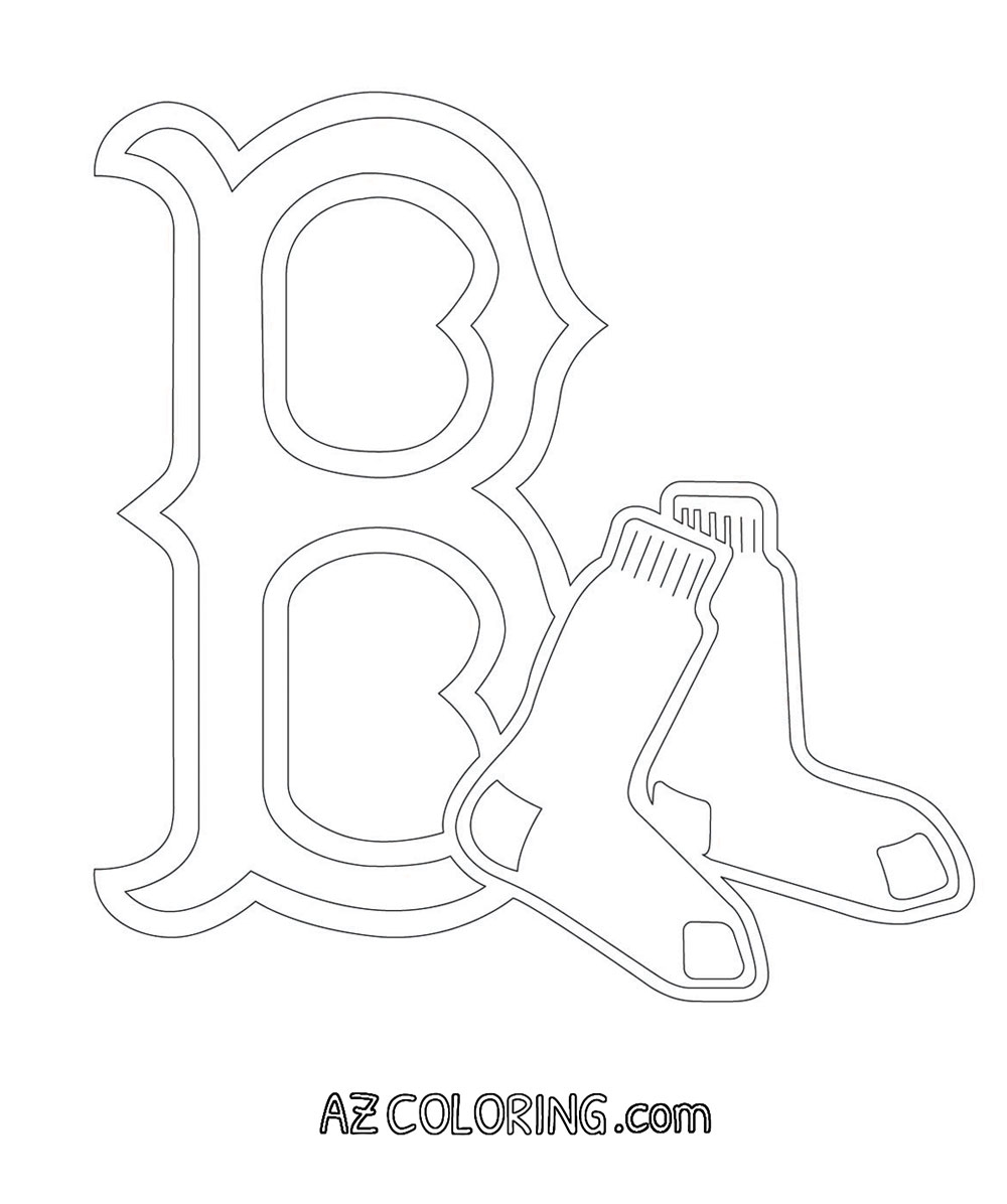 Boston Red Sox Coloring Pages Coloring Home