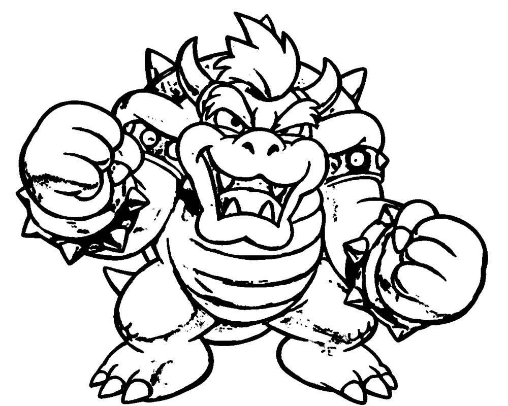 Bowser Printable Coloring Pages
