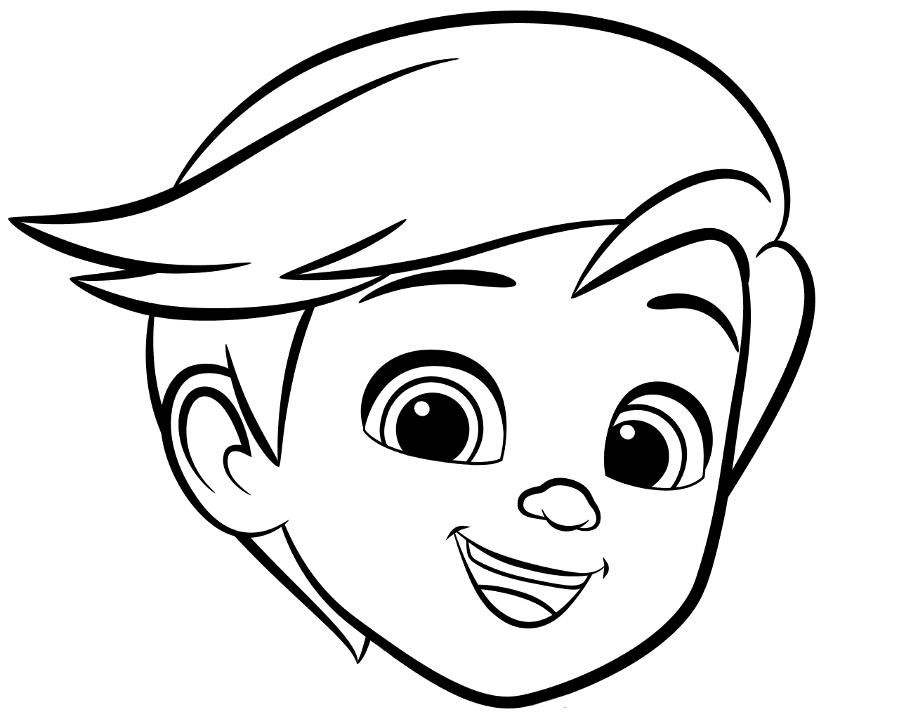 Boy Face Coloring Page At GetColorings Free Printable Colorings Pages To Print And Color
