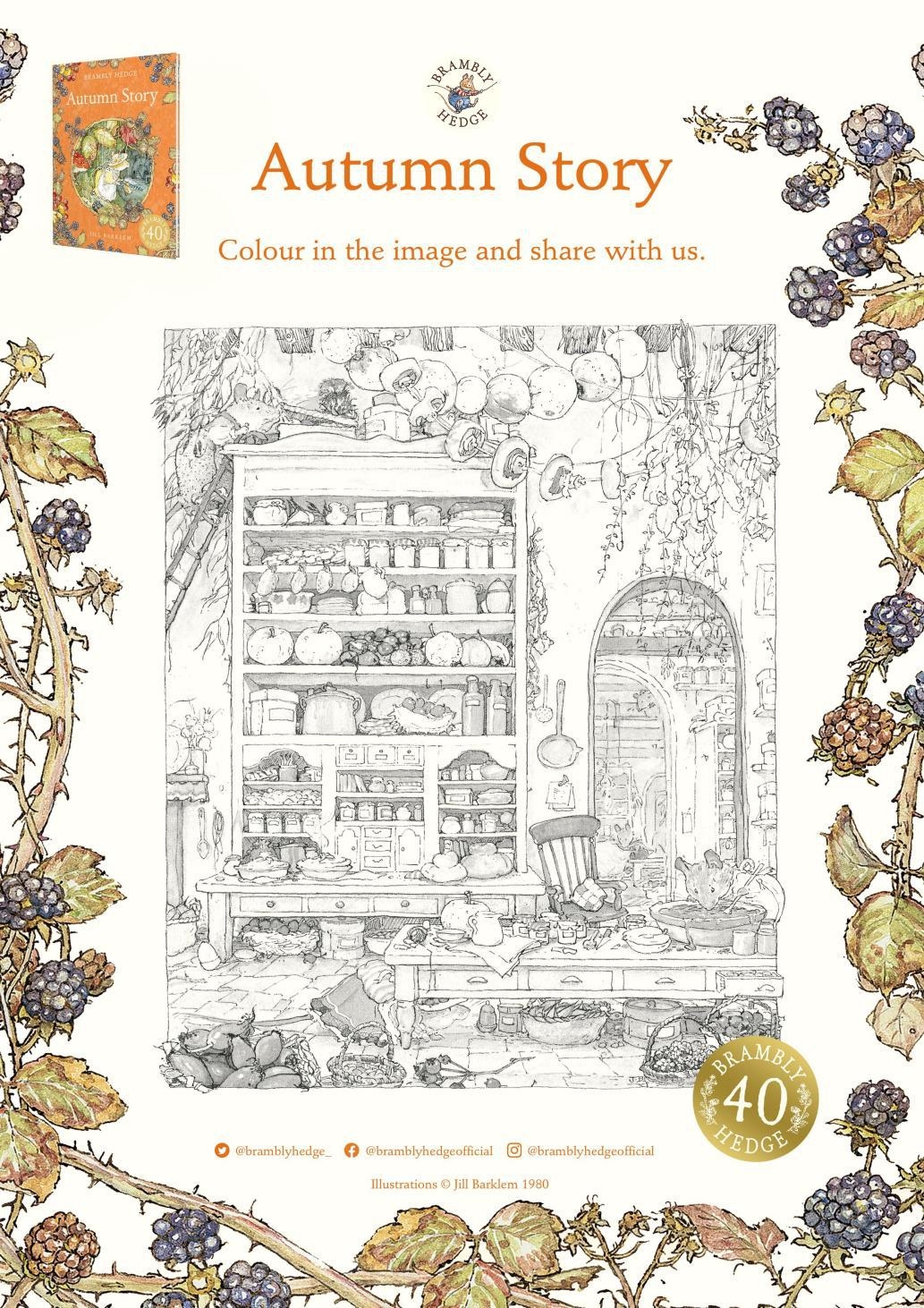 Brambly Hedge Autumn Story Colouring Sheets By Harpercollinschildrens Issuu