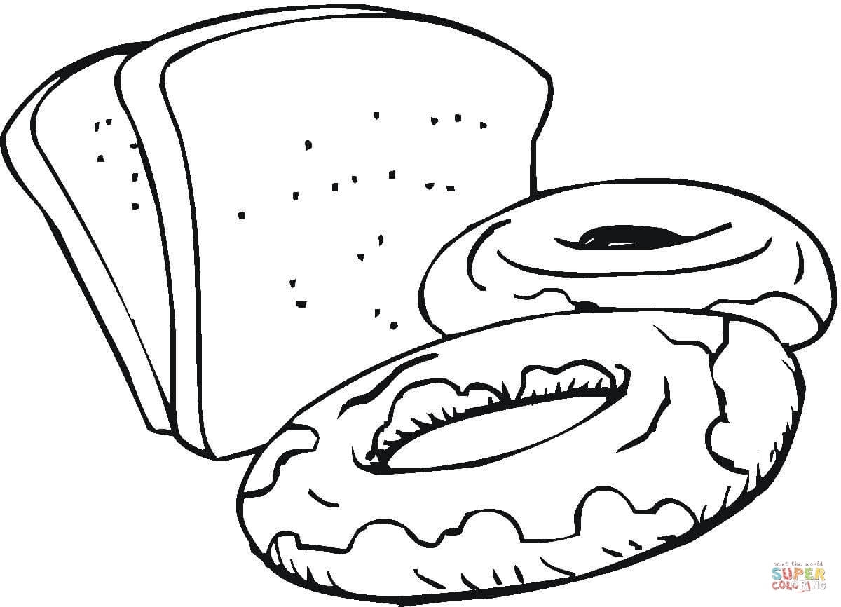 Bread Coloring Pages Printable ClipArt Best