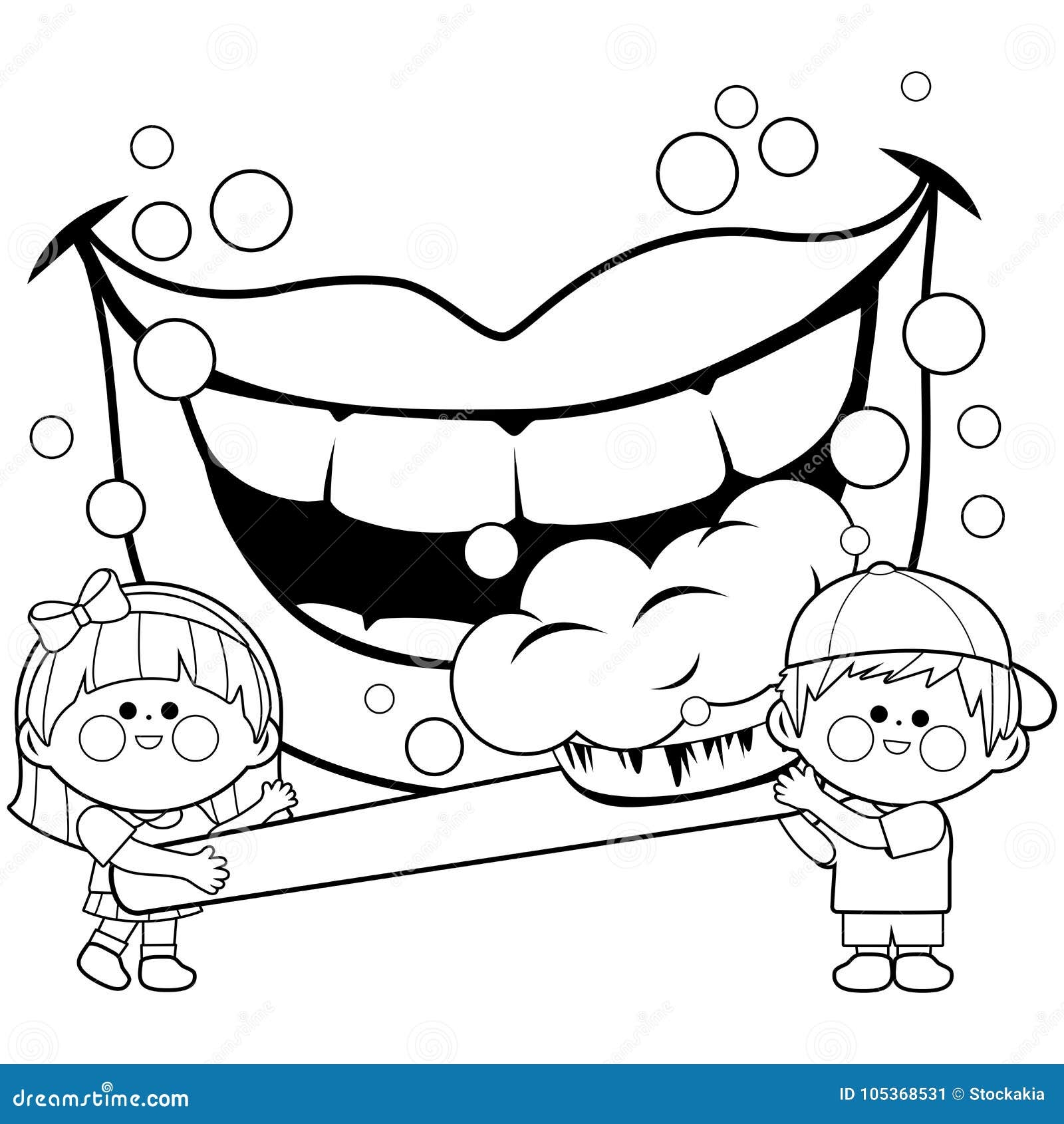 Brush Teeth Coloring Pages Printable