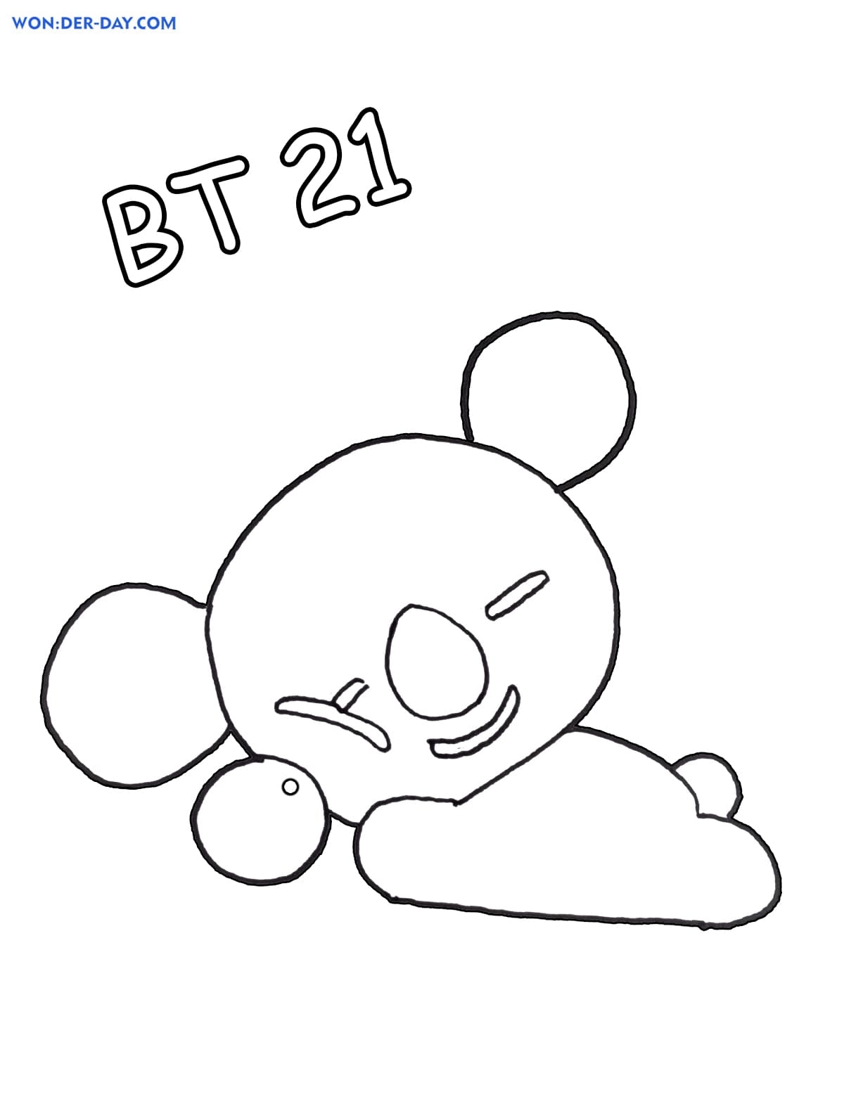 BT21 Coloring Pages 80 Free Printable Coloring Pages