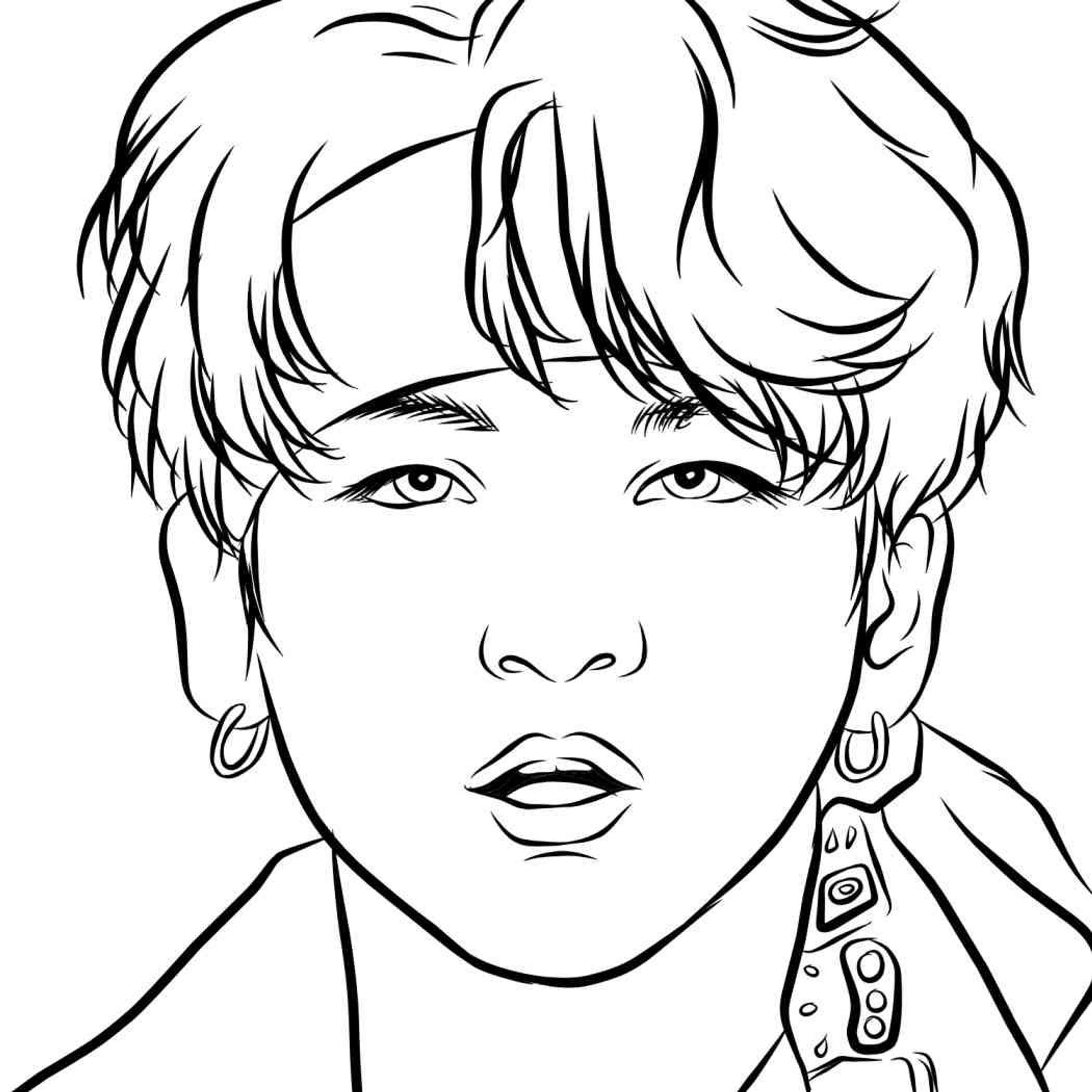 Printable Coloring Pages Kpop
