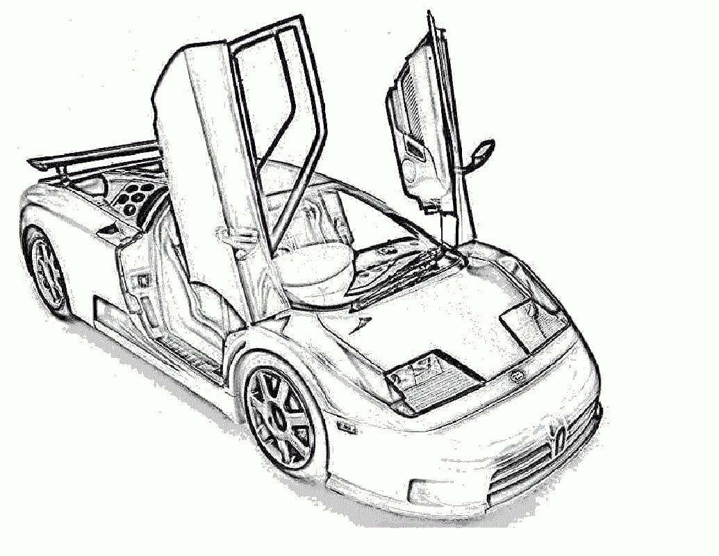 Bugatti Coloring Pages Printable