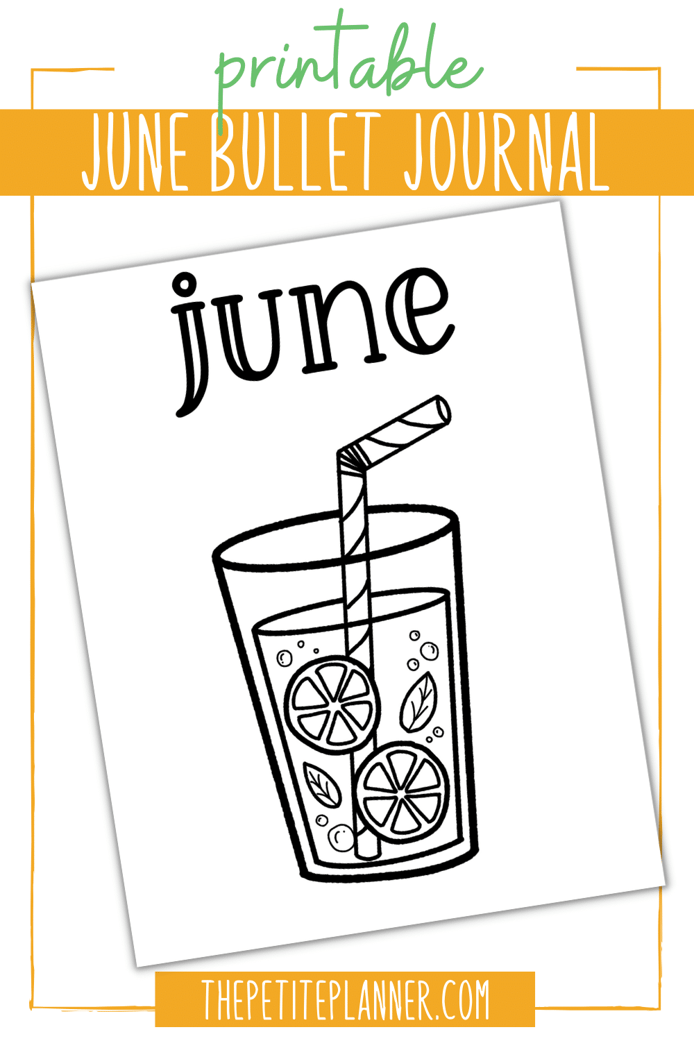 Bullet Journal Coloring Pages