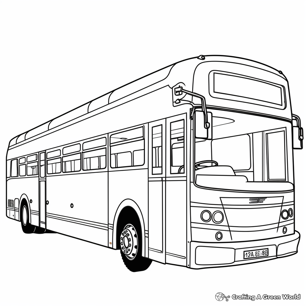 Bus Coloring Pages Free Printable 