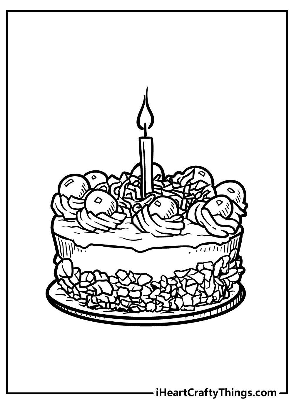 Cake Coloring Pages Updated 2021