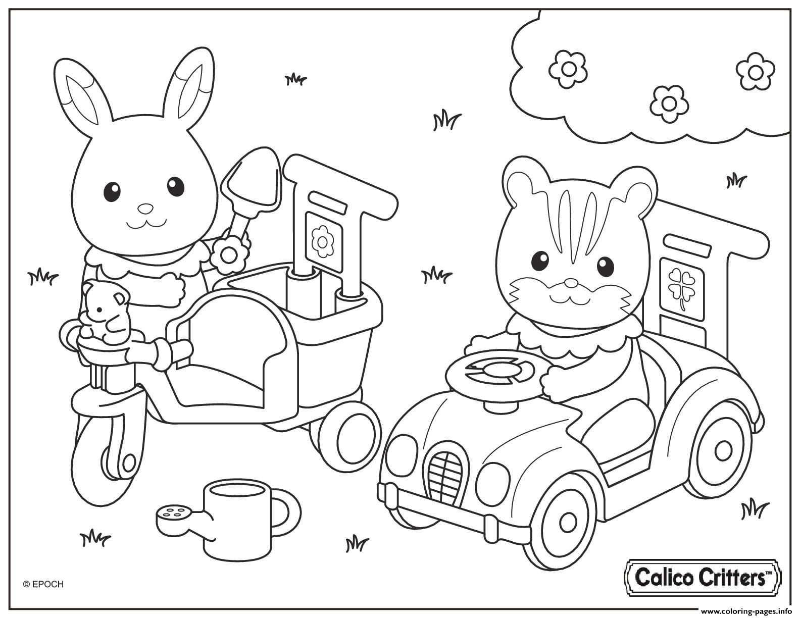 Calico Critters Coloring Pages At GetDrawings Free Download