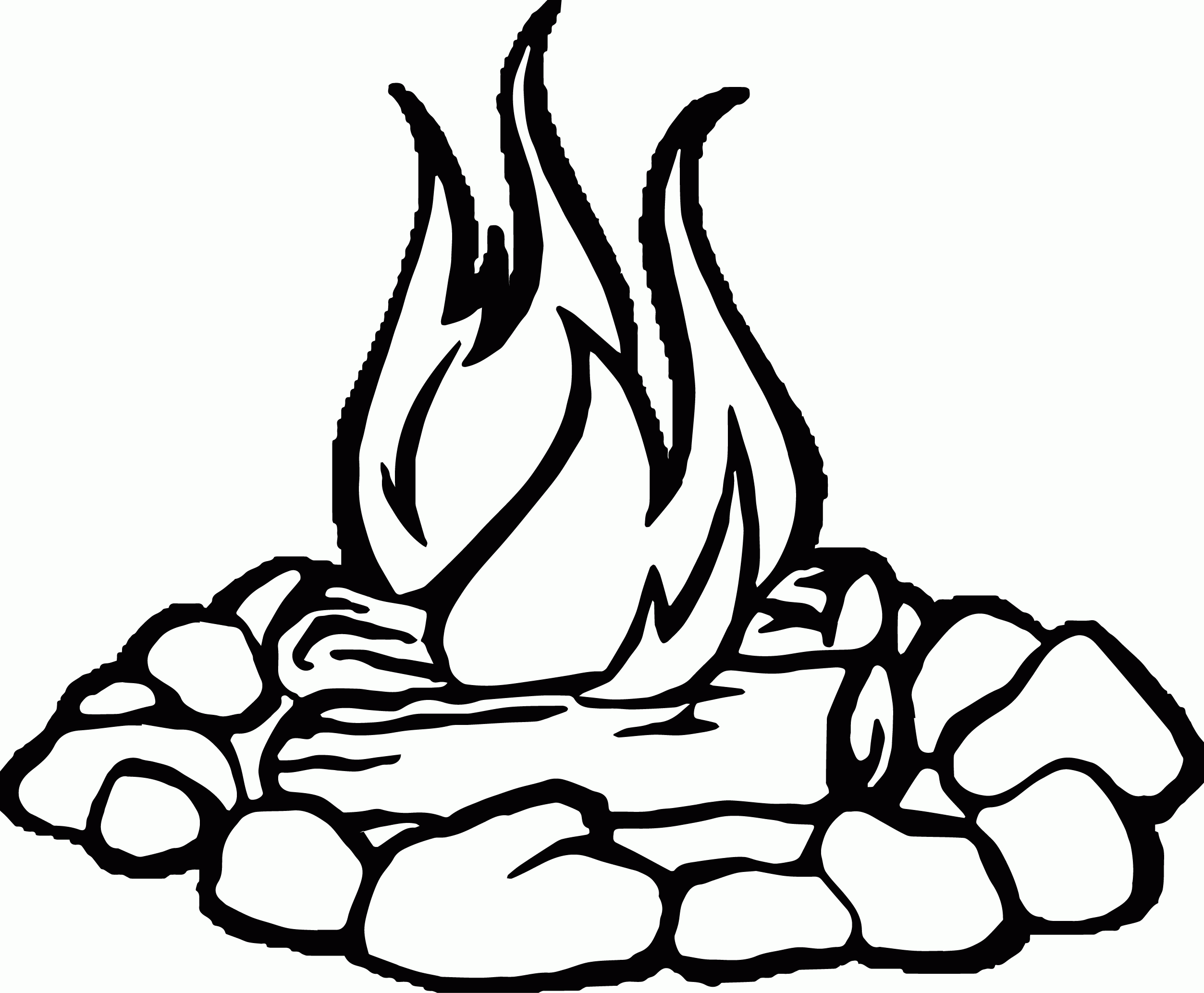 Camp Fire 2 Coloring Page Wecoloringpage Coloring Home