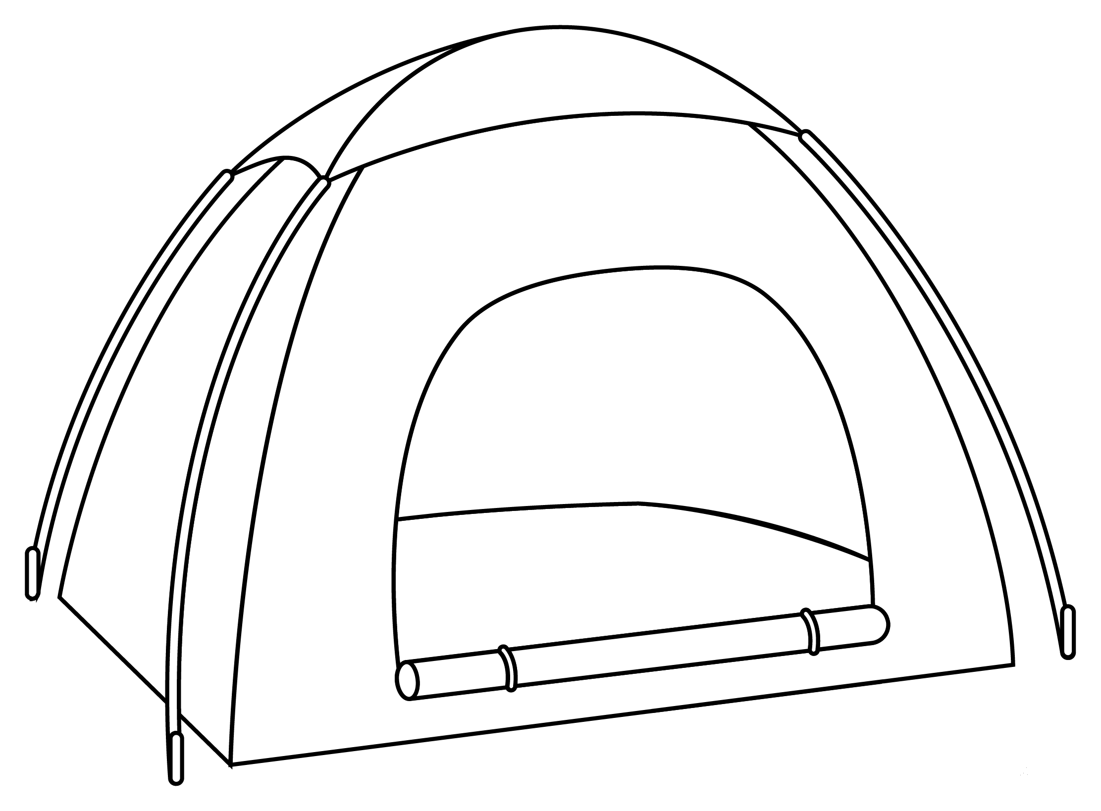 Free Printable Tent Coloring Pages