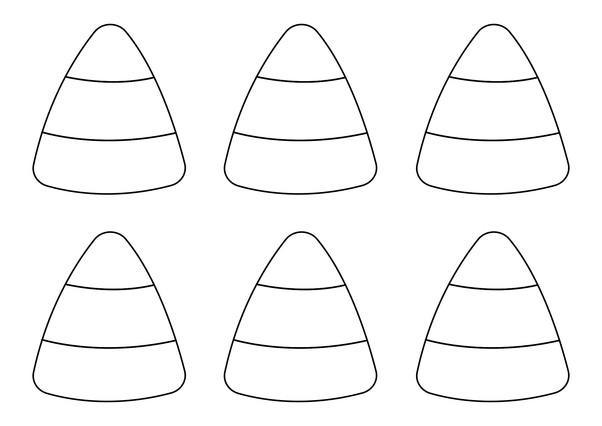 Candy Corn 14 Free PDF Printables Printablee