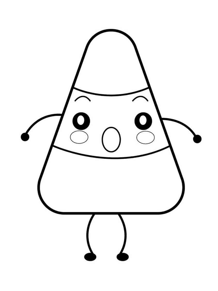 Candy Corn Coloring Page Free Printable