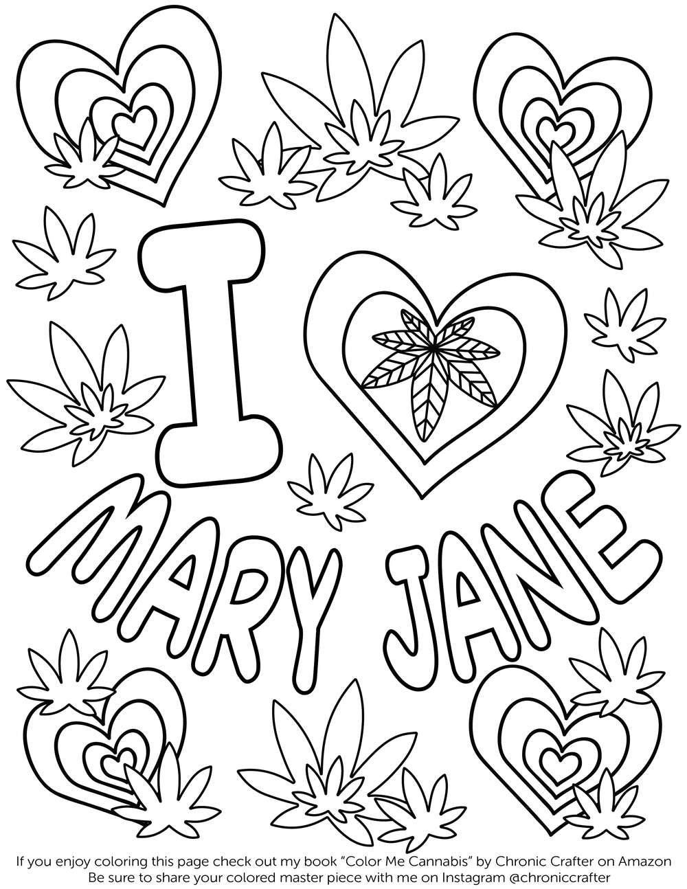 Cannabis Coloring Pages At GetDrawings Free Download