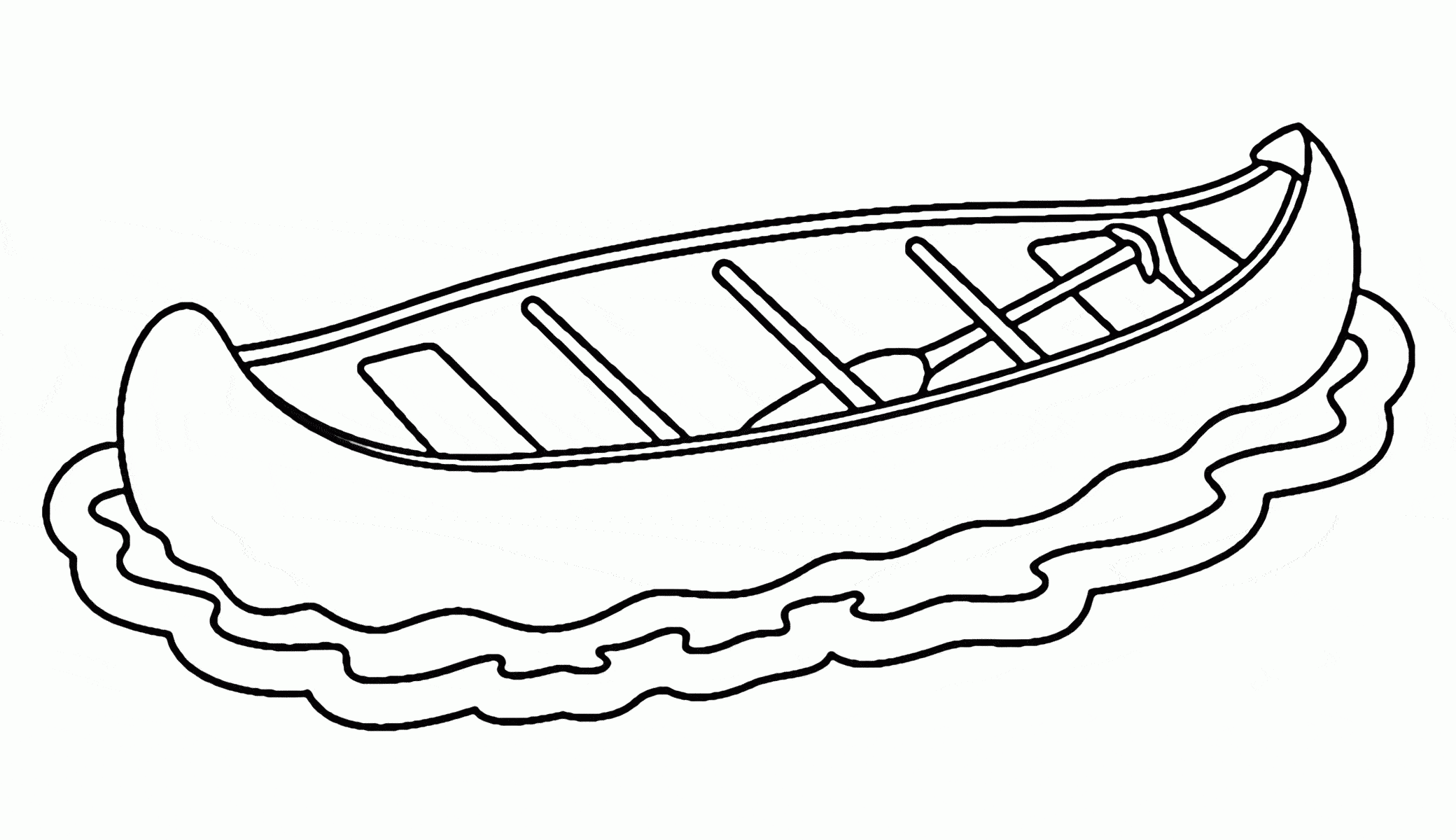 Printable Kayak Coloring Pages