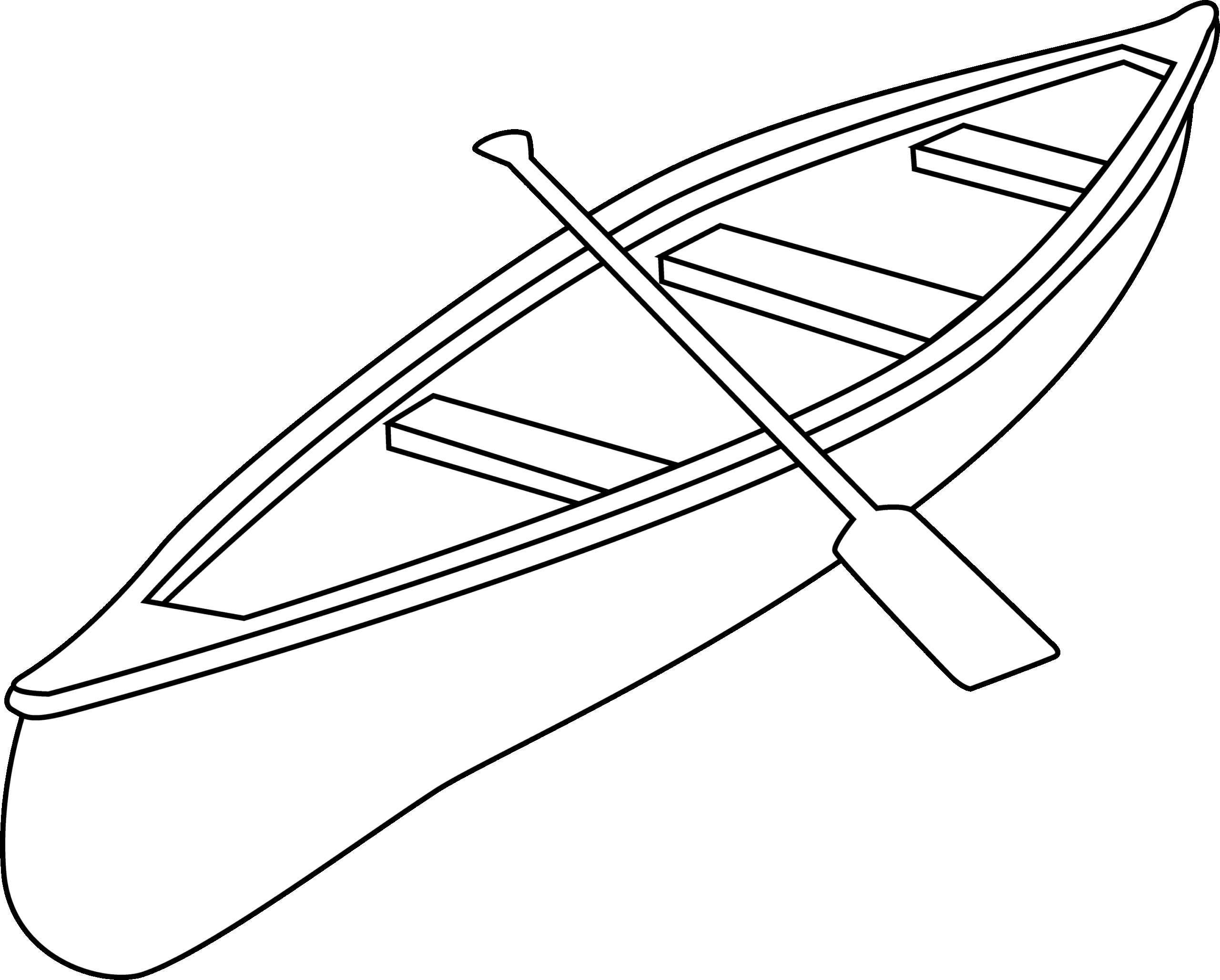 Canoe Coloring Pages Kidsuki