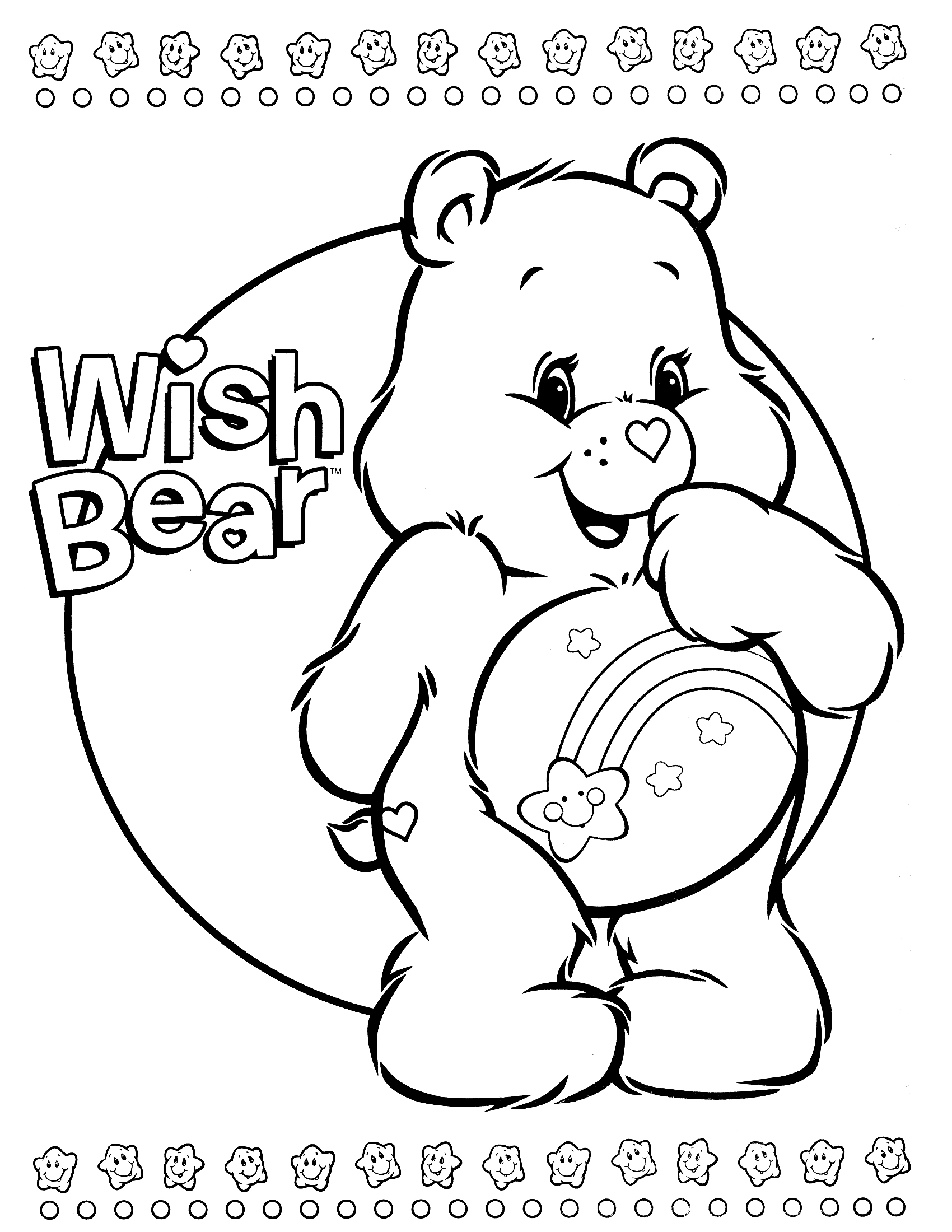 Care Bear Coloring Pages To Download And Print For Free