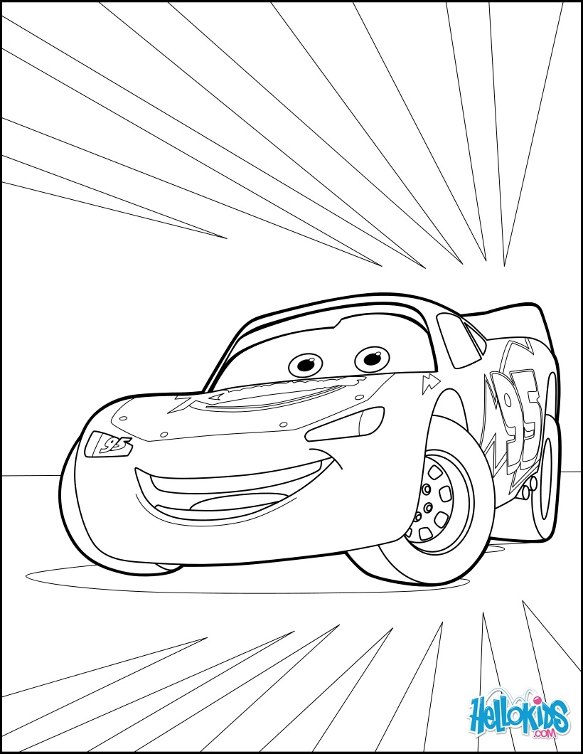 Cars 3 Coloring Page Printable