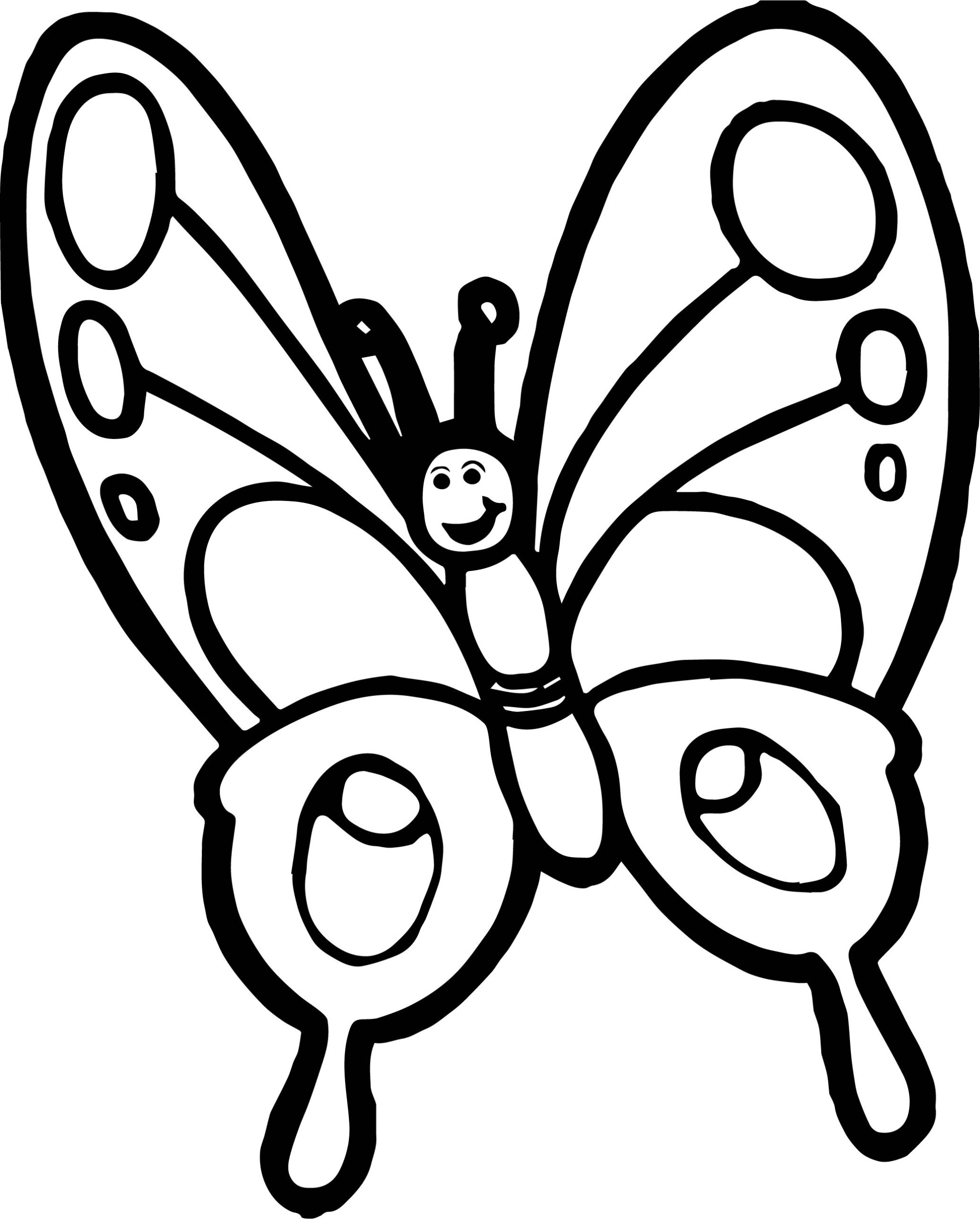 Cartoon Butterfly Coloring Pages At GetDrawings Free Download