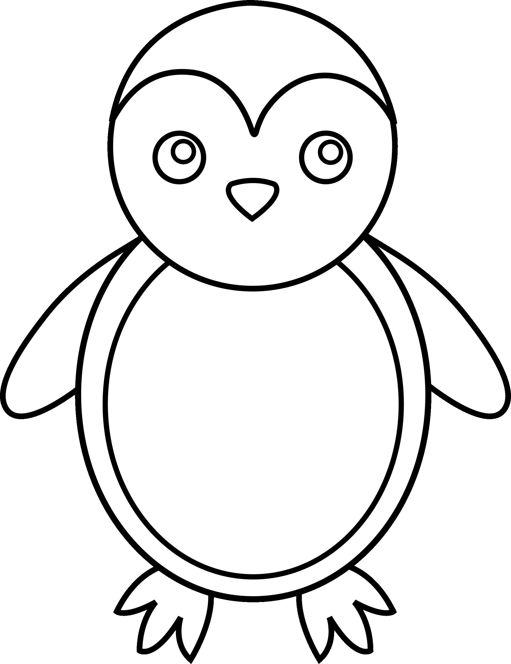 Cartoon Penguin Coloring Pages Cliparts Co