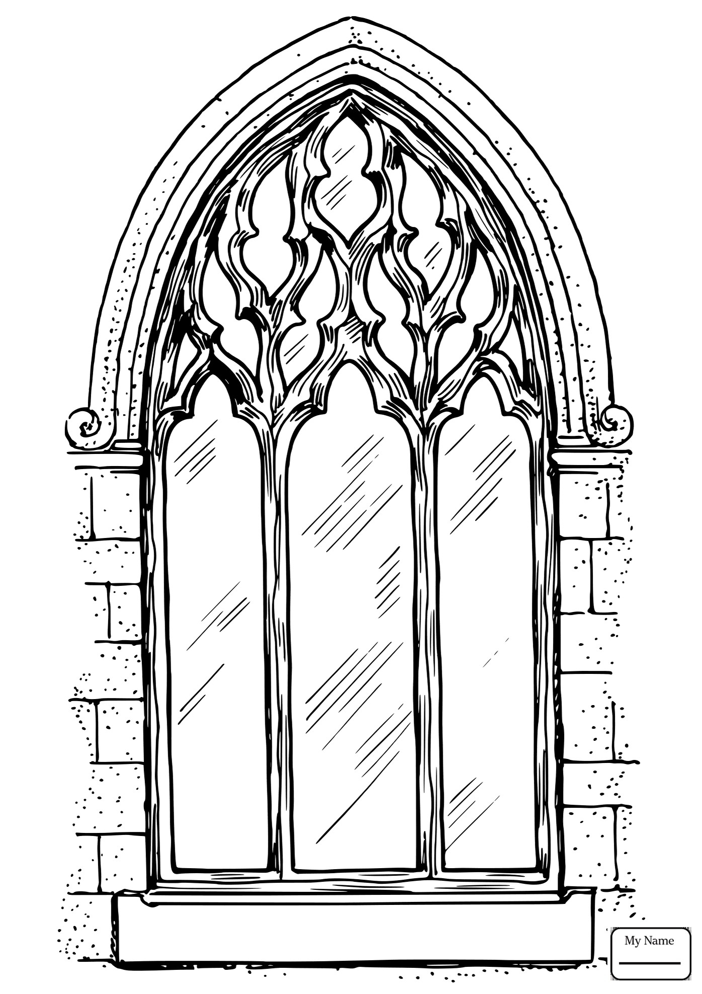 Cathedral Coloring Pages