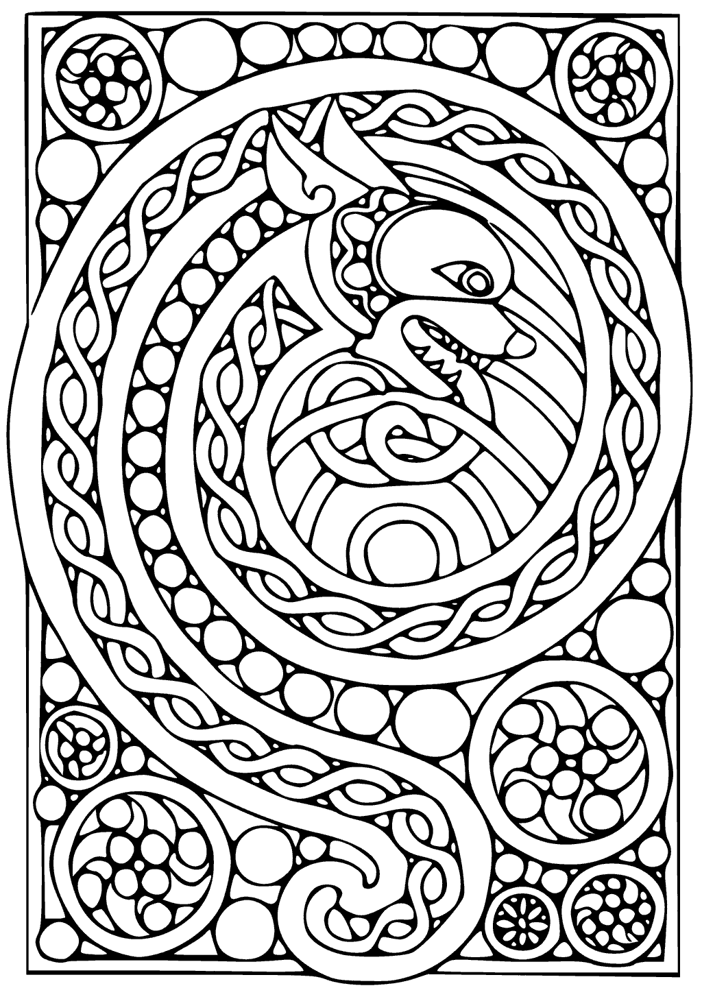 Celtic Coloring Pages Free Printable