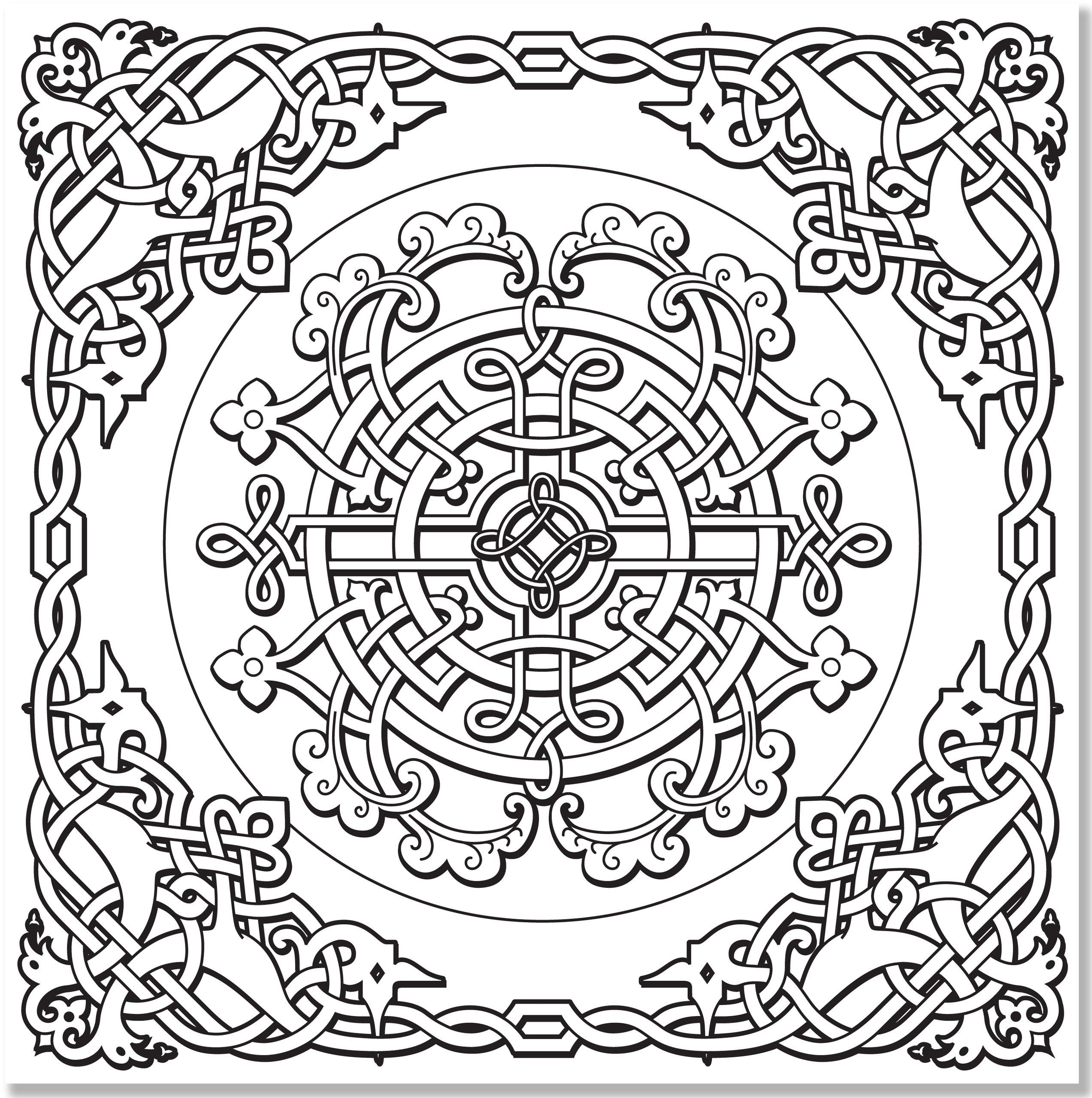 Celtic Coloring Pages Free Printable