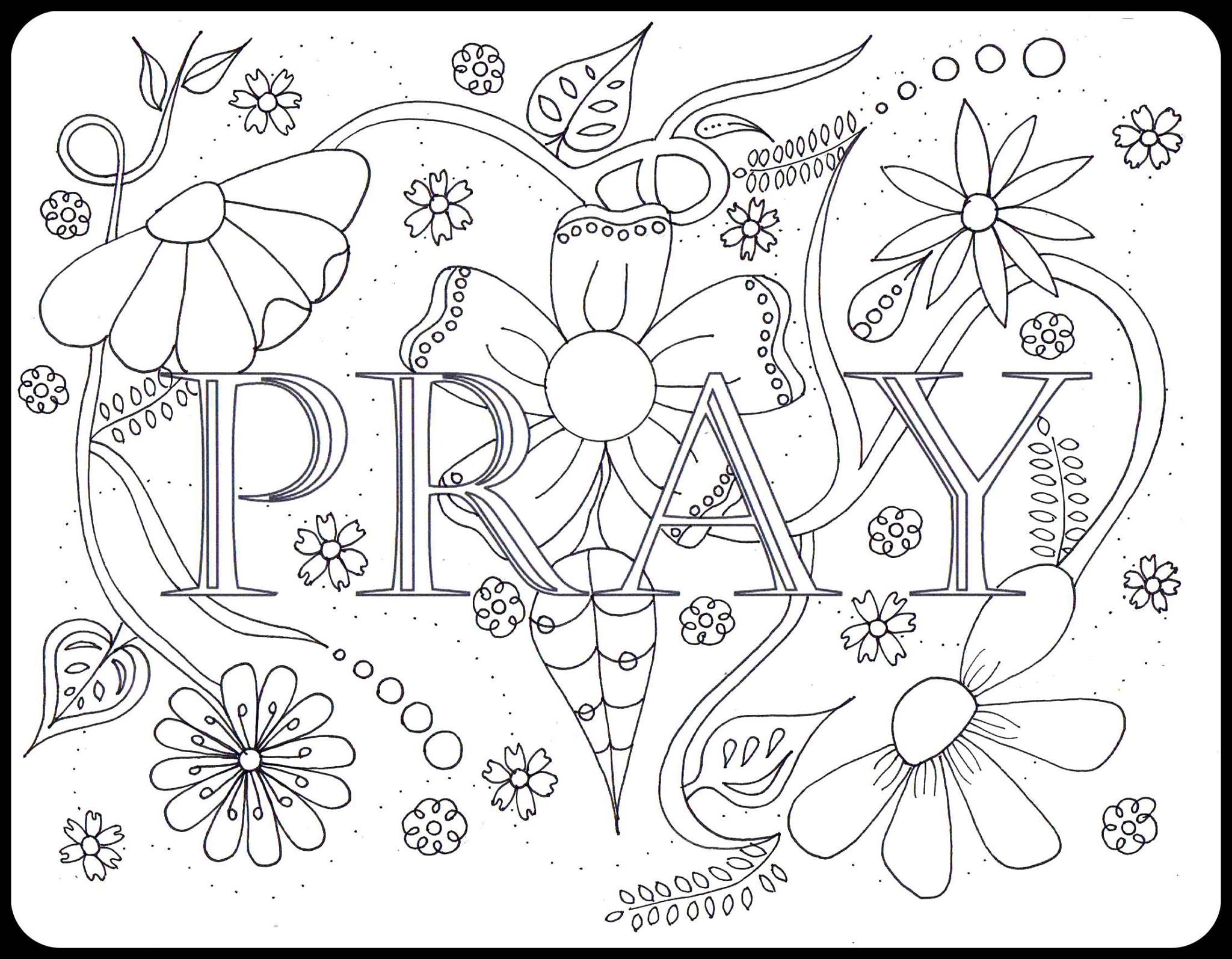 Coloring Pages Printable Praying