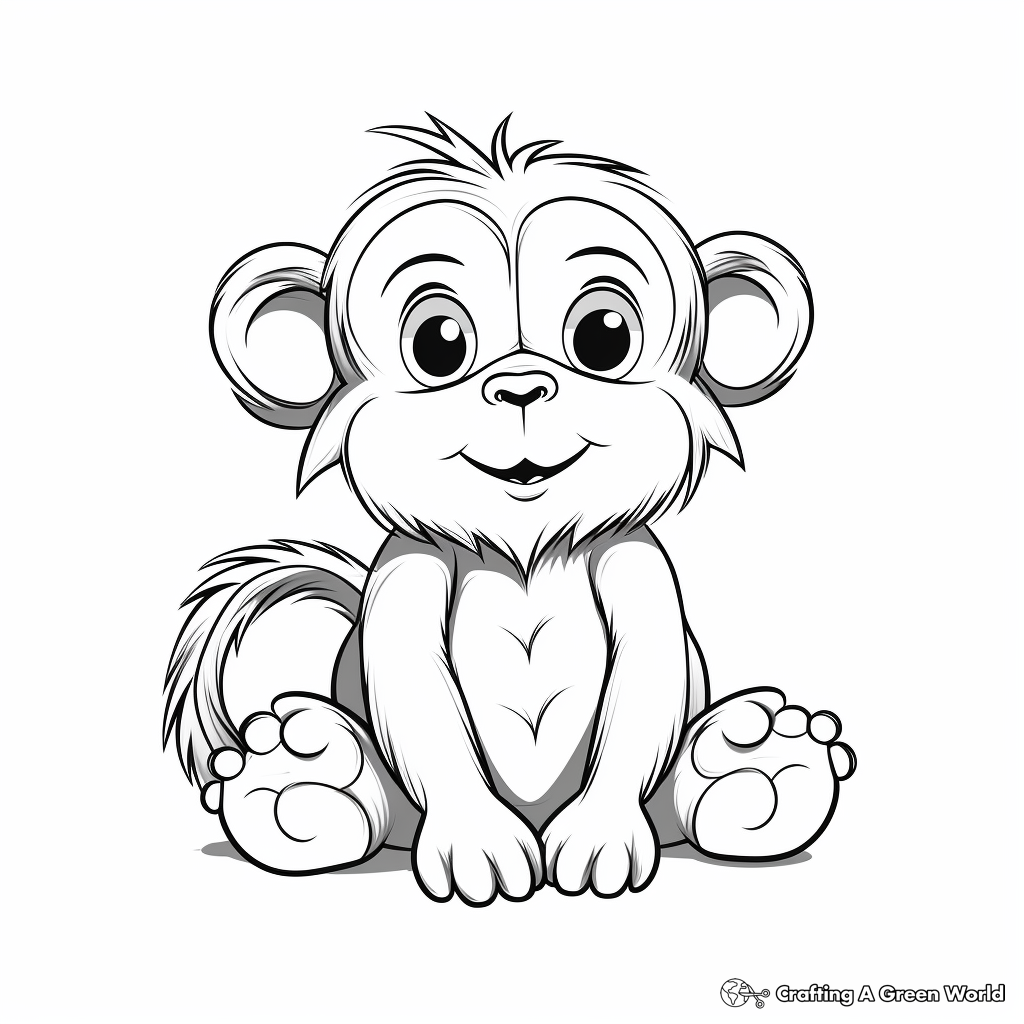 Chimpanzee Coloring Pages Free Printable