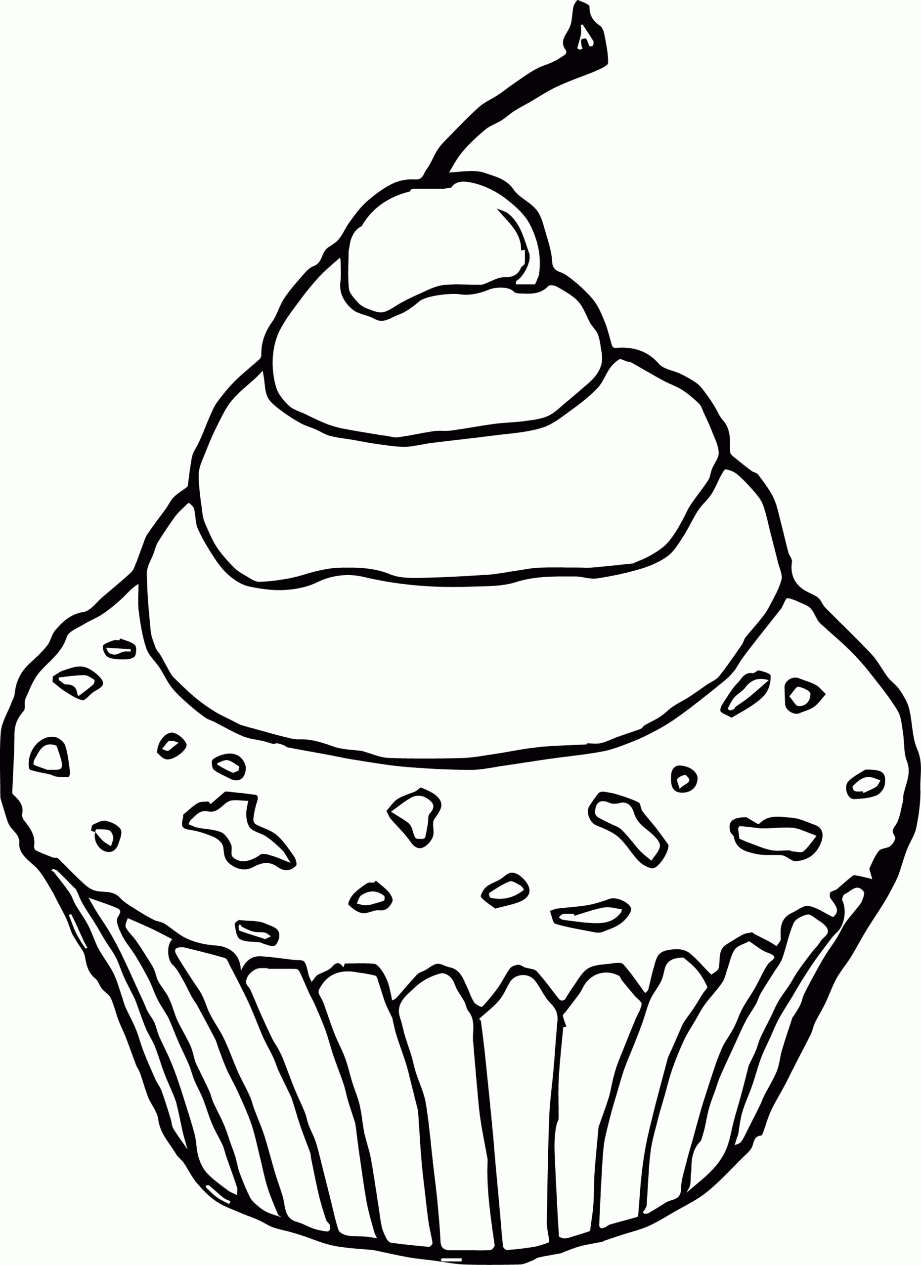 Cupcake Coloring Pages Printable