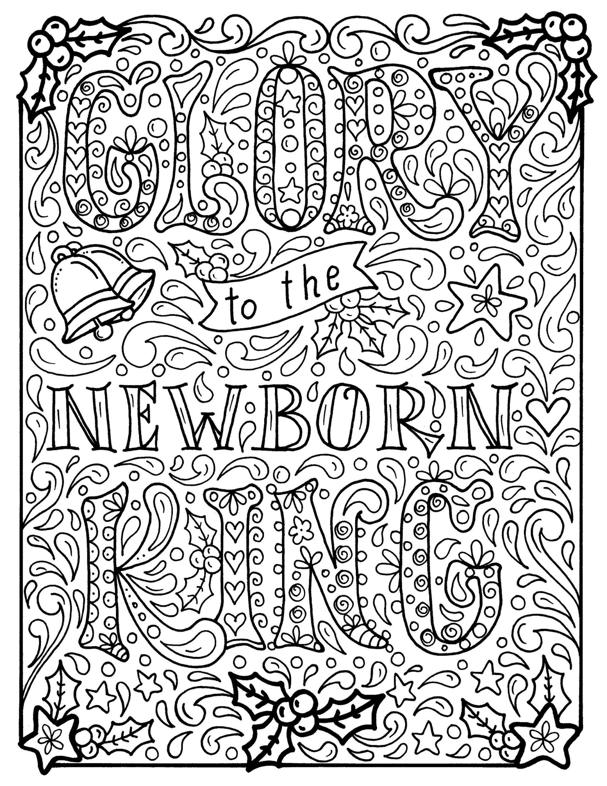 Christian Christmas Printable Coloring Pages Lautigamu