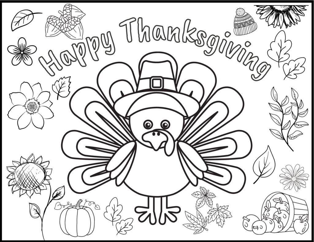 Thanksgiving Christian Coloring Page Printables