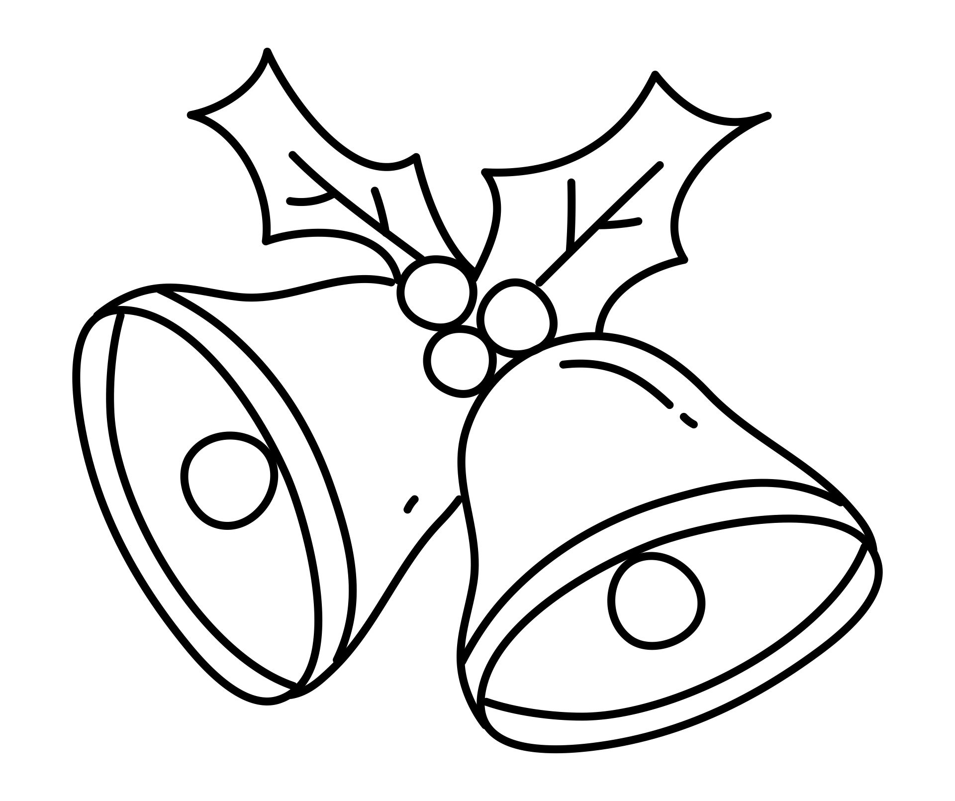 Printable Christmas Bell Coloring Pages