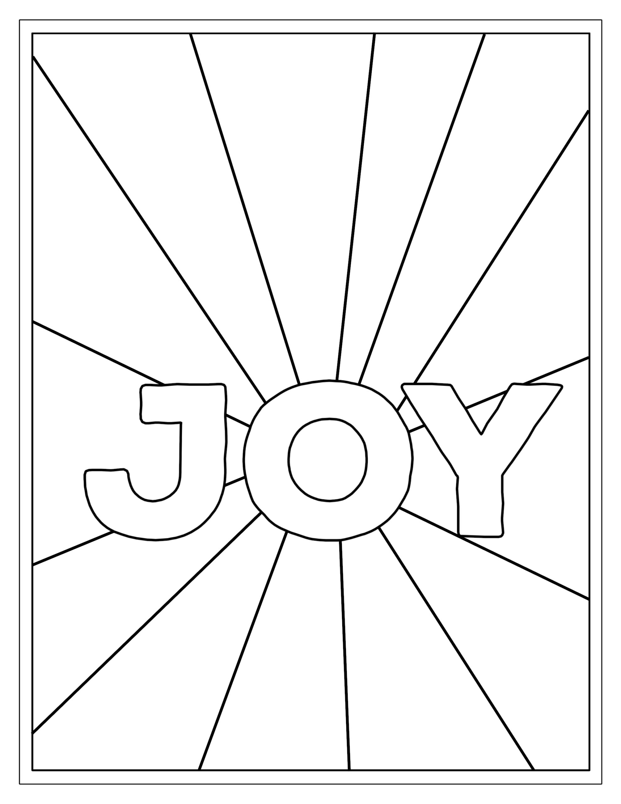Christmas Joy Coloring Pages Sketch Coloring Page