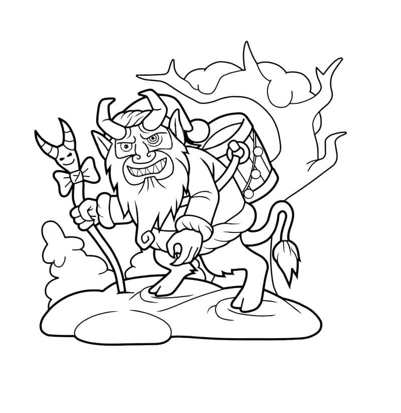 Christmas Krampus Coloring Pages Printable For Free Download